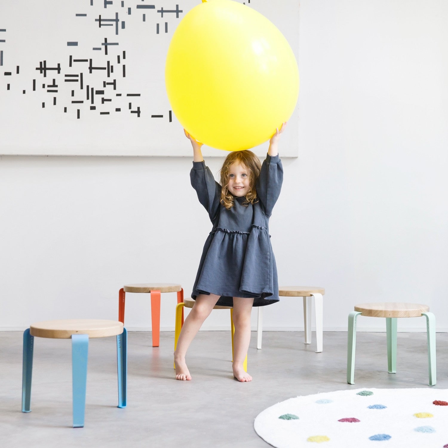 TIPTOE kids stool - solid oak