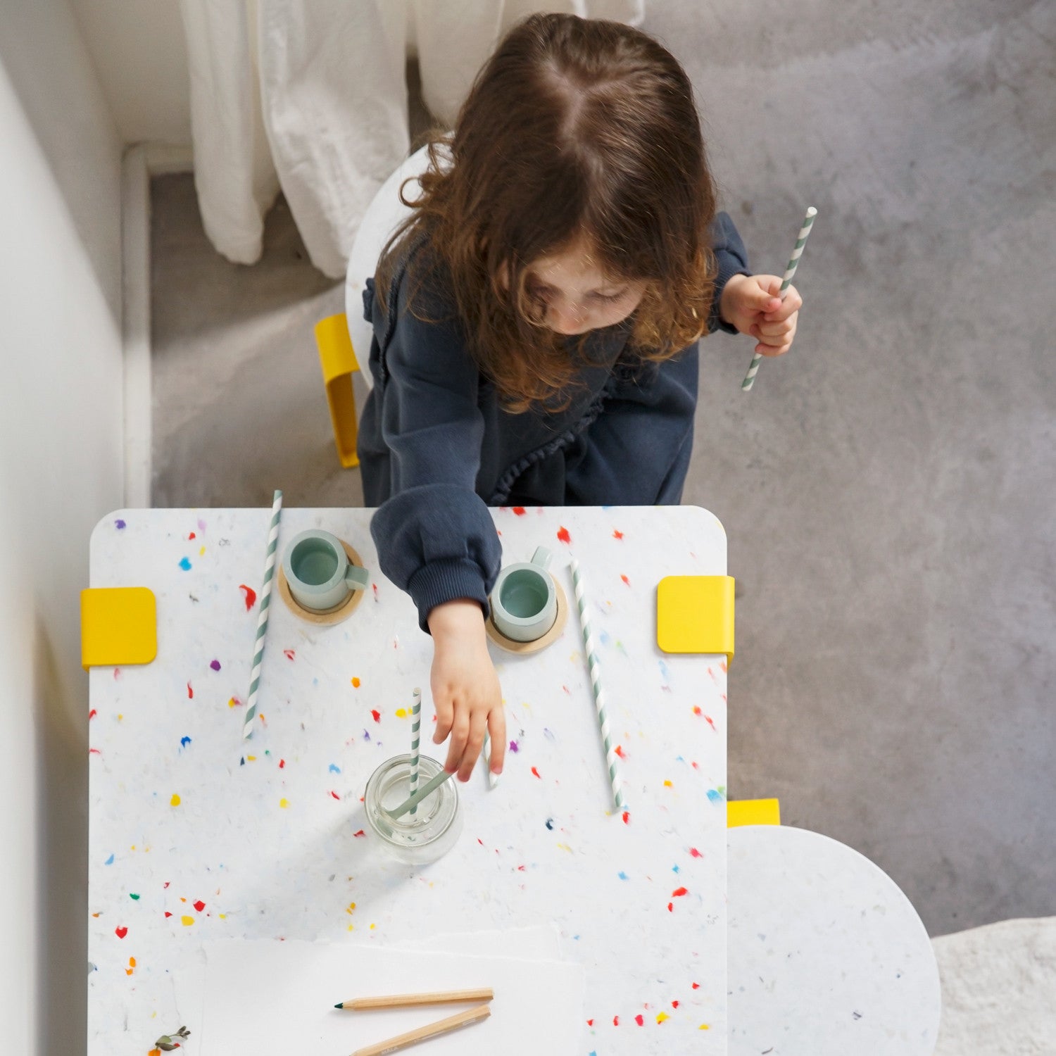 TIPTOE kids desk 70x50cm - recycled plastic Tutti Frutti
