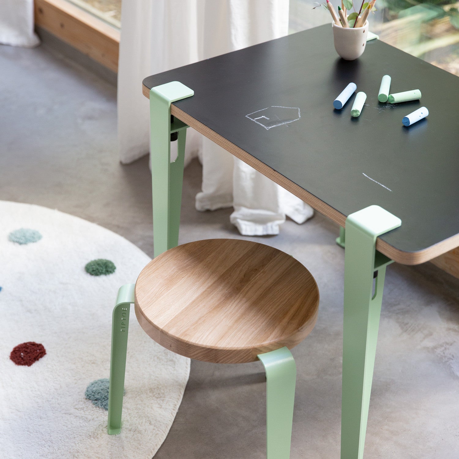 TIPTOE kids desk 70x50cm - Vice Versa blackboard