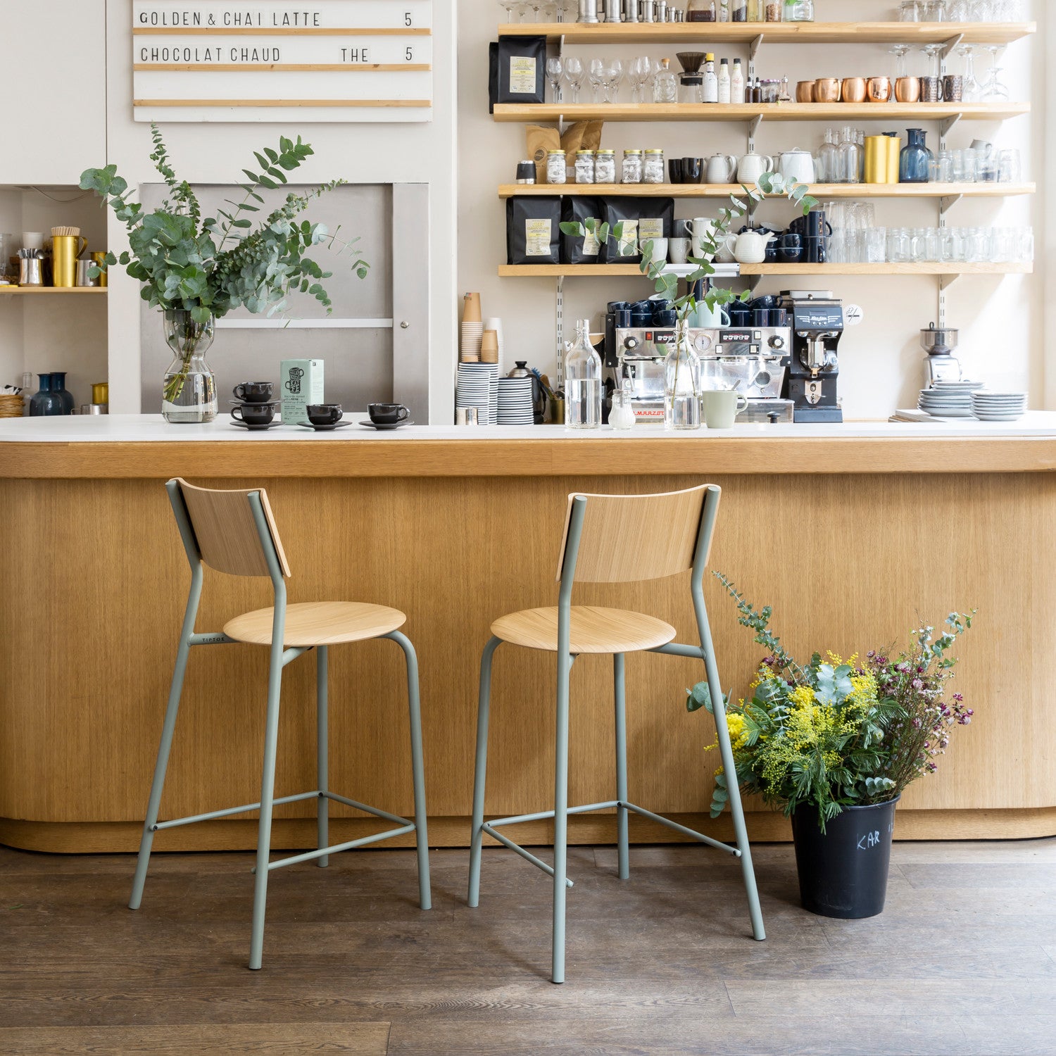 TIPTOE SSD bar chair - eco-certified wood