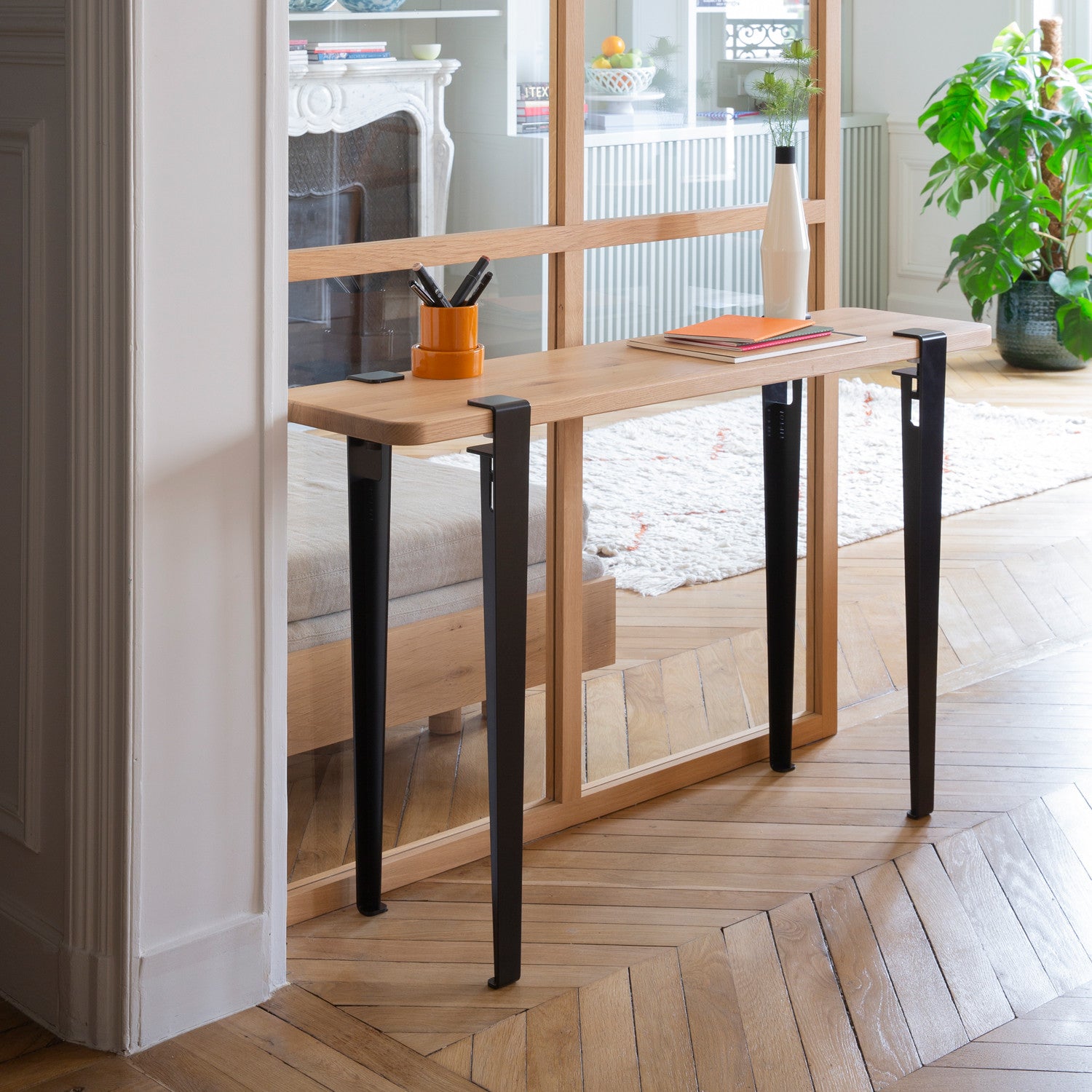 TIPTOE console table 120x30cm - solid oak