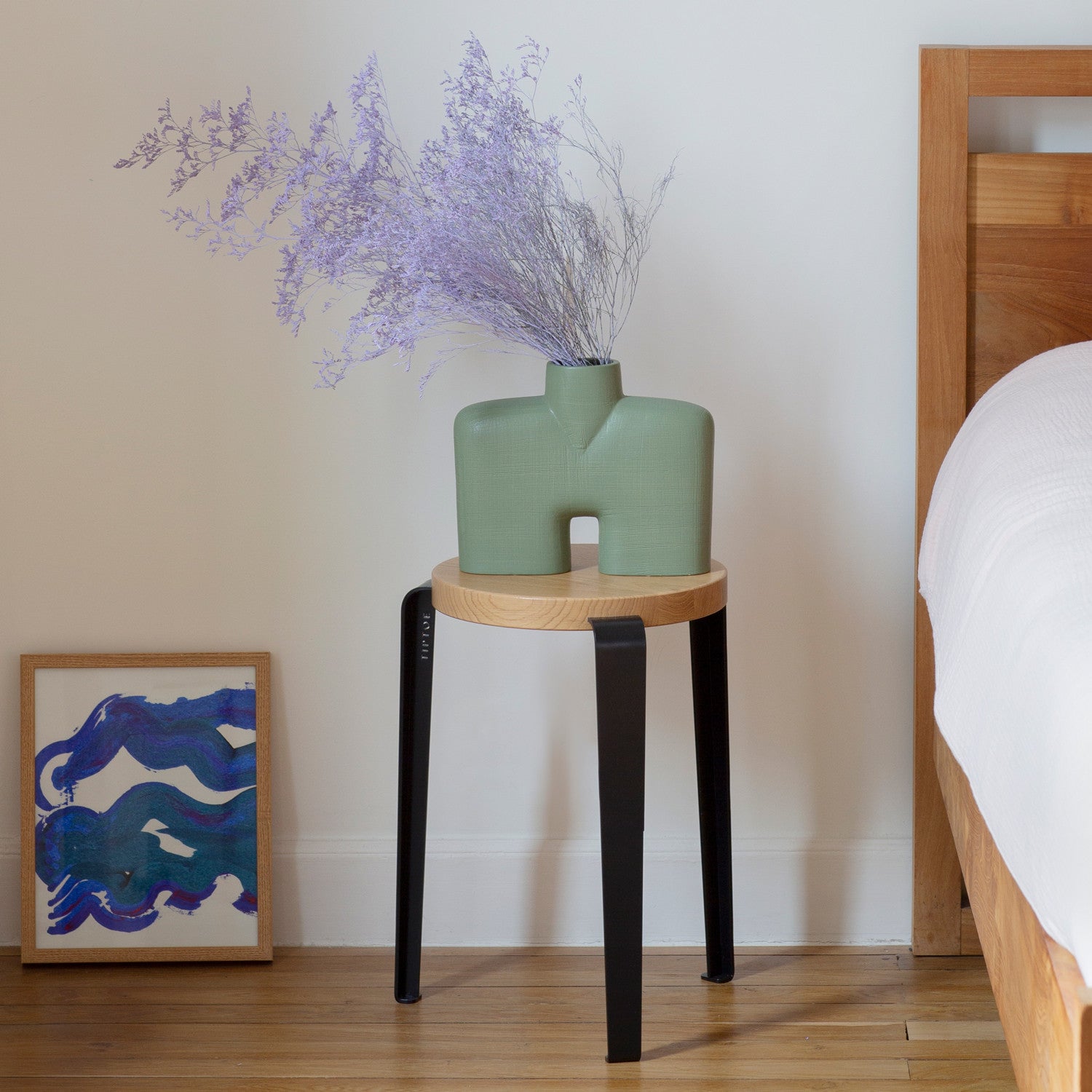 TIPTOE LOU stool - solid oak