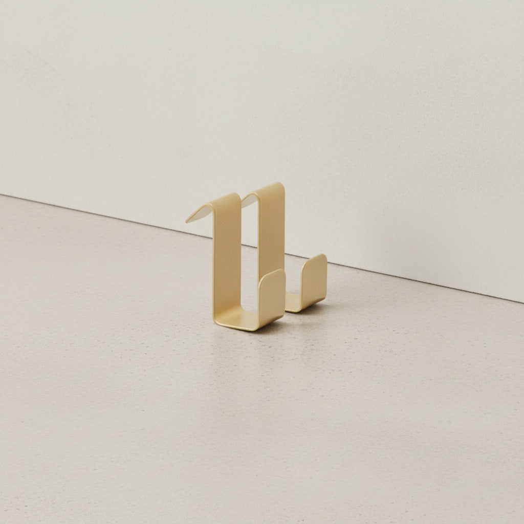 Gejst Flex Wall System - Dark Oak & Brass