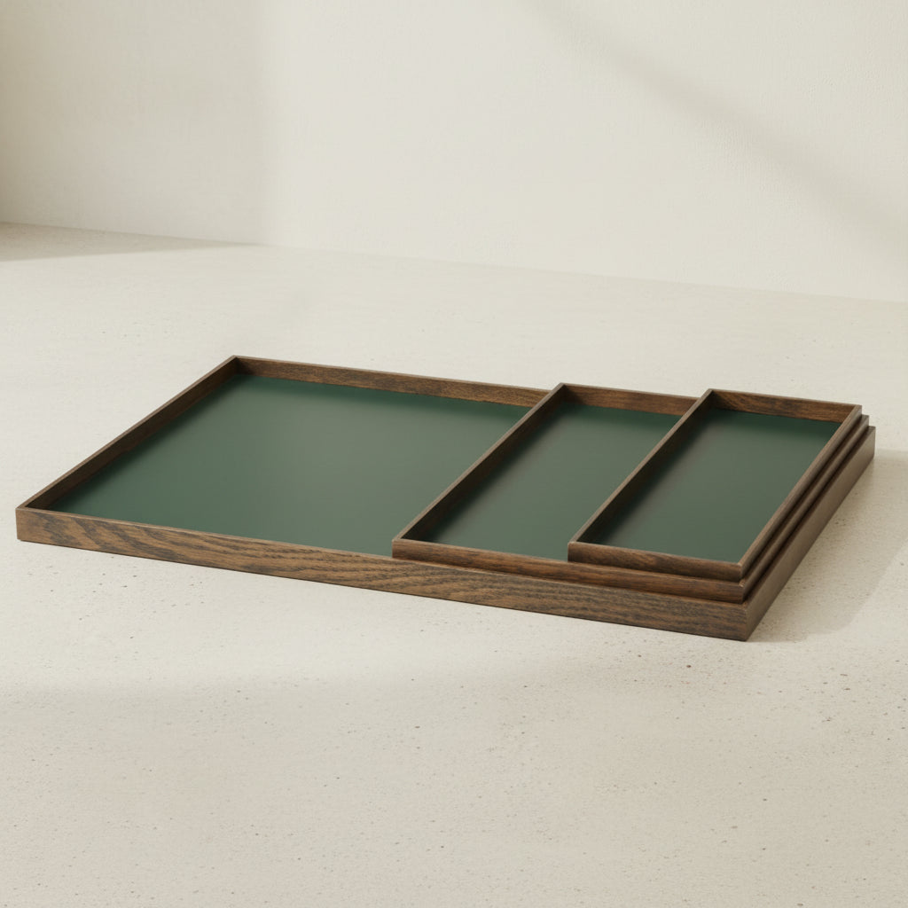 Gejst Frame tray large, smoked oak-green