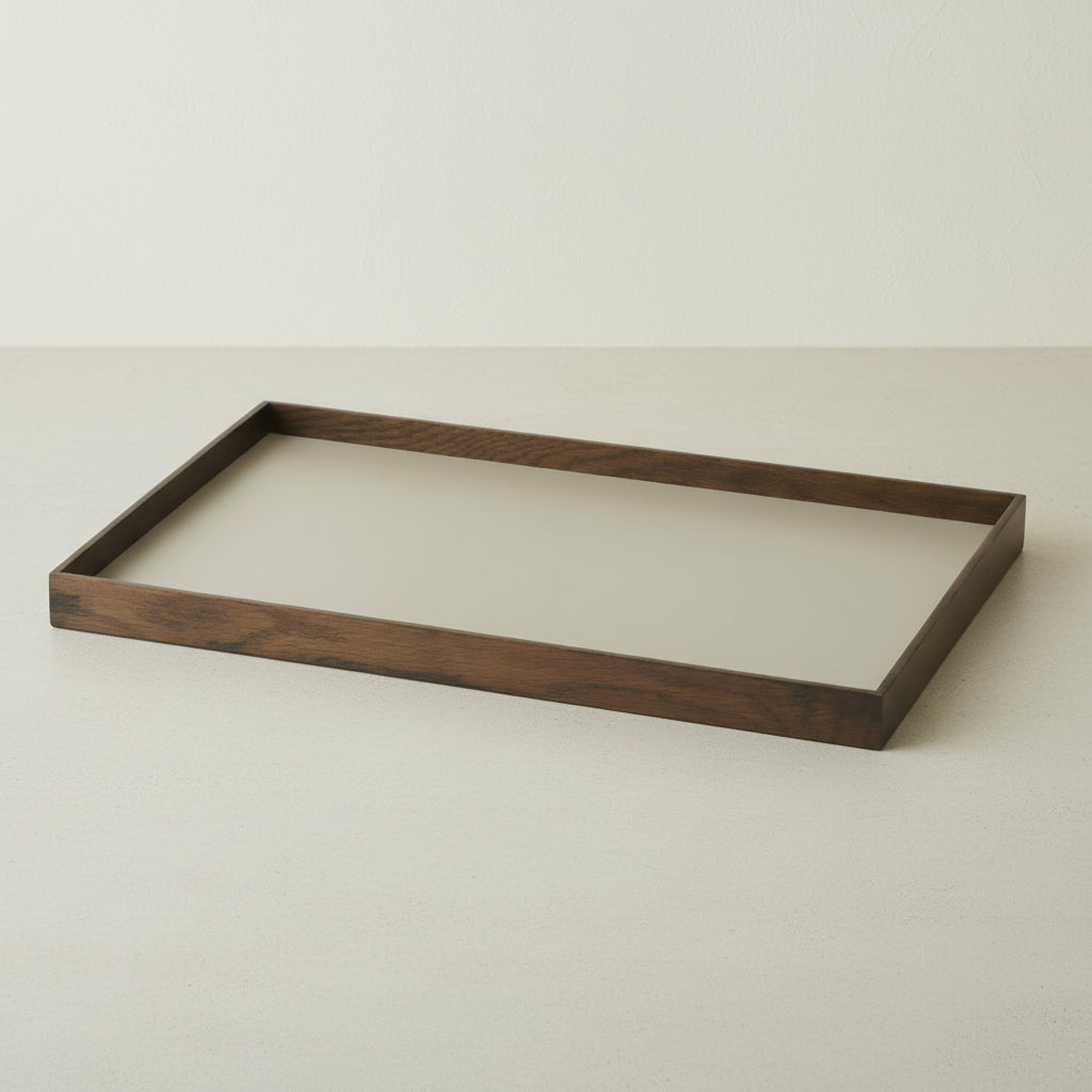 Gejst Frame tray large, smoked oak/grey