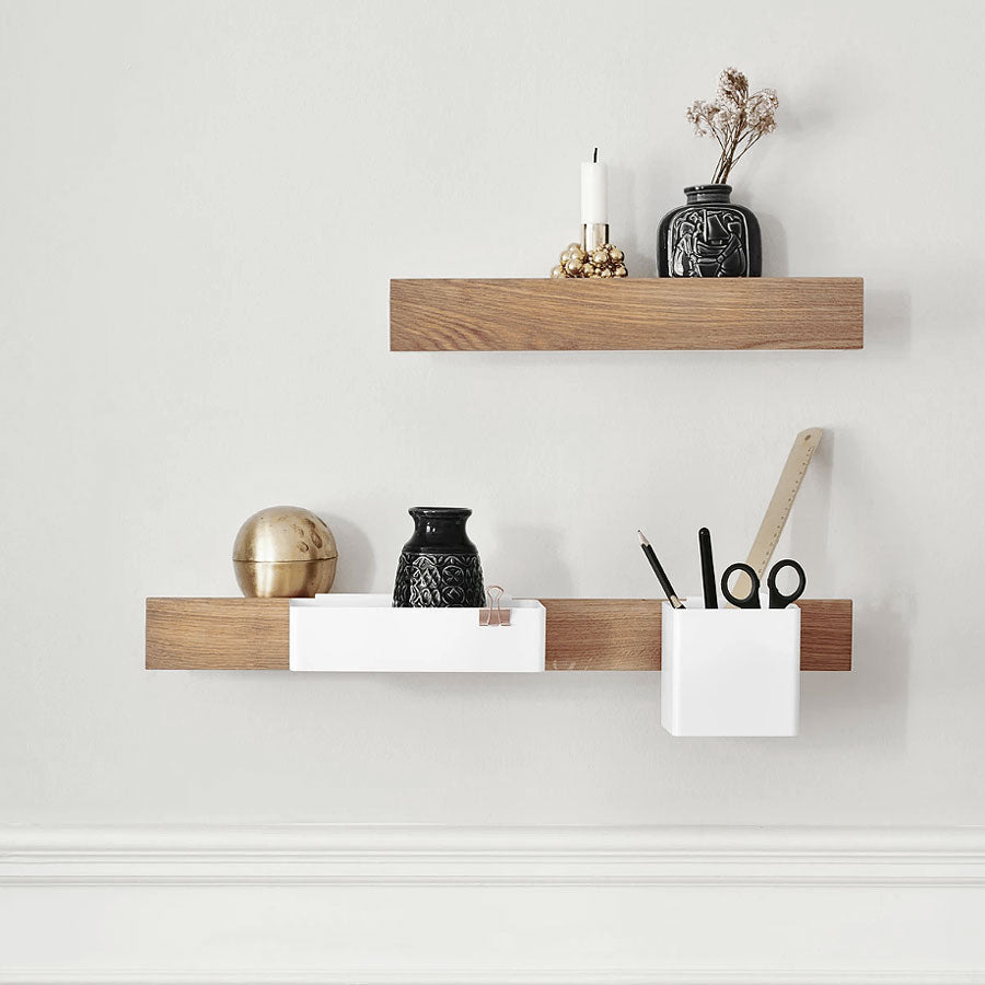Gejst Flex System magnetic shelf short, oak/white*