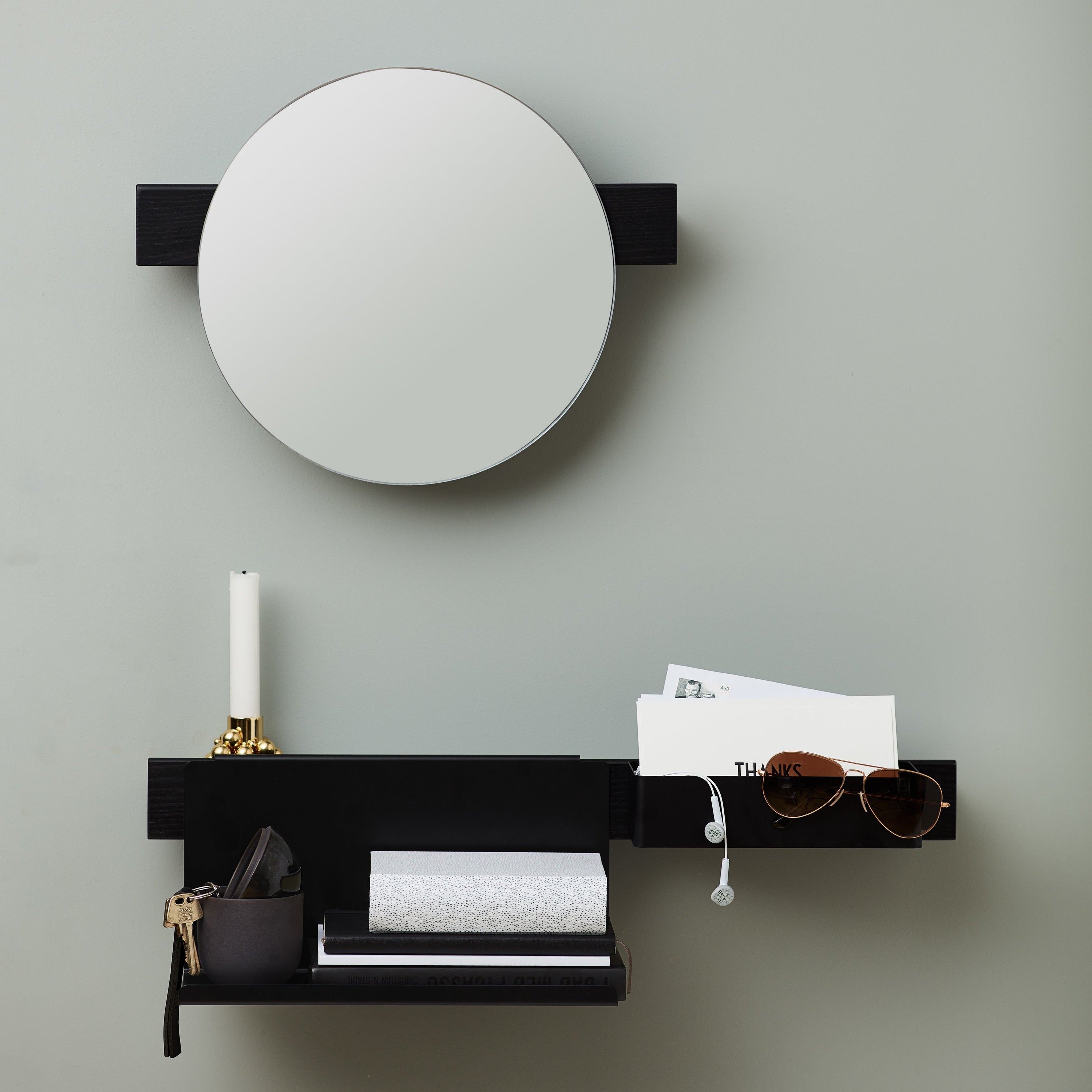 Gejst Flex System magnetic shelf short, black oak/black*