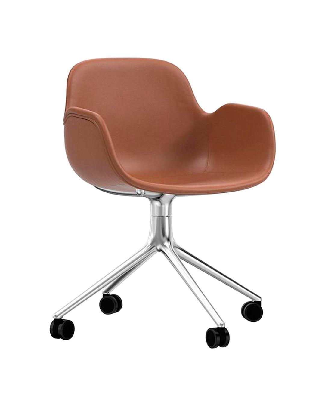 Normann Copenhagen Form Armchair - 4W Swivel Base - Upholstered
