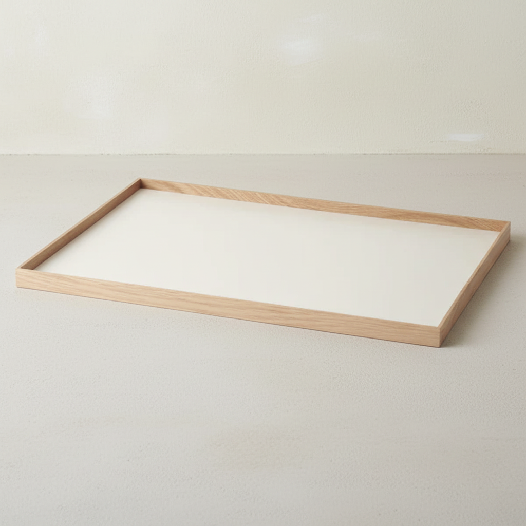 Gejst Frame tray large, oak/beige