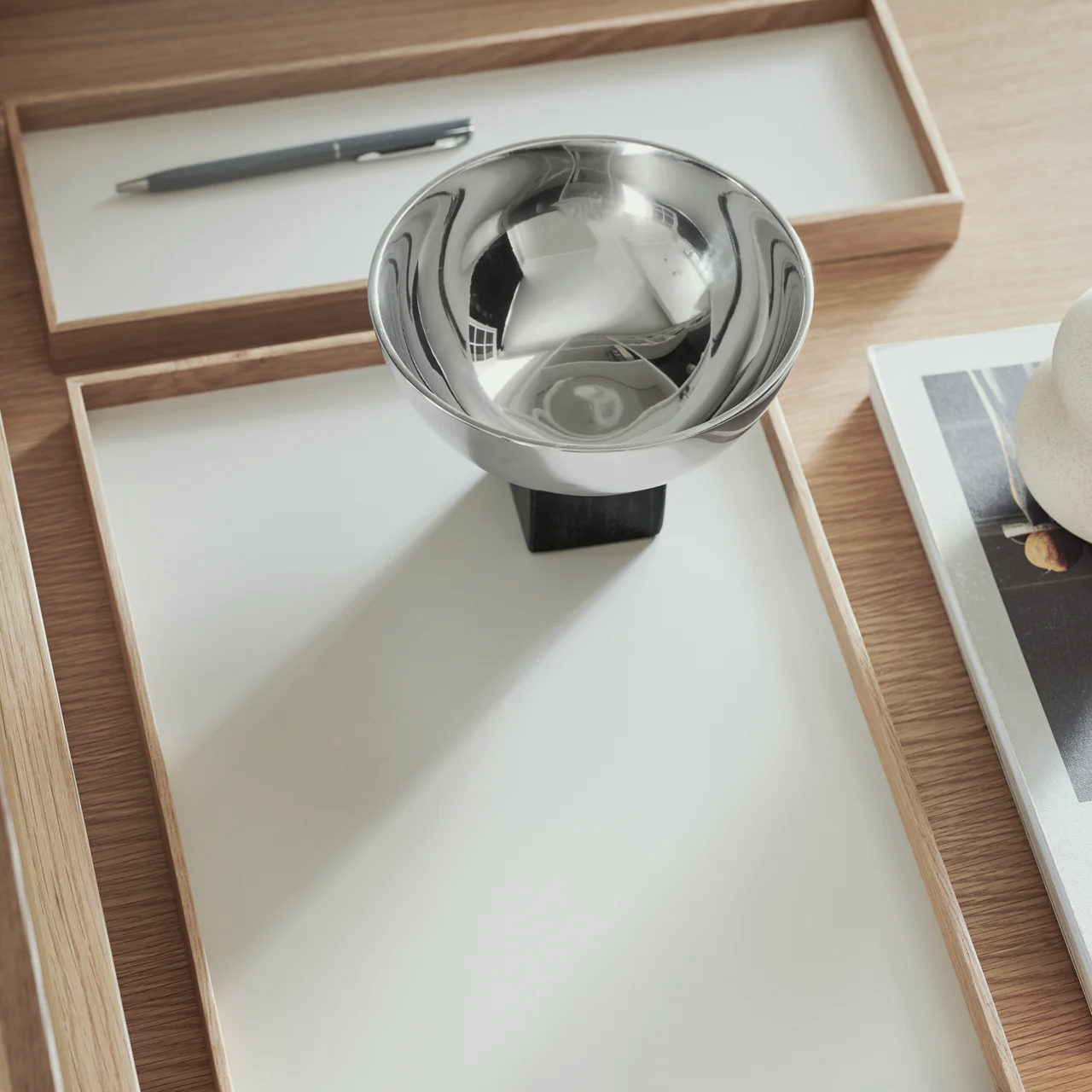 Gejst Frame tray medium, oak/beige