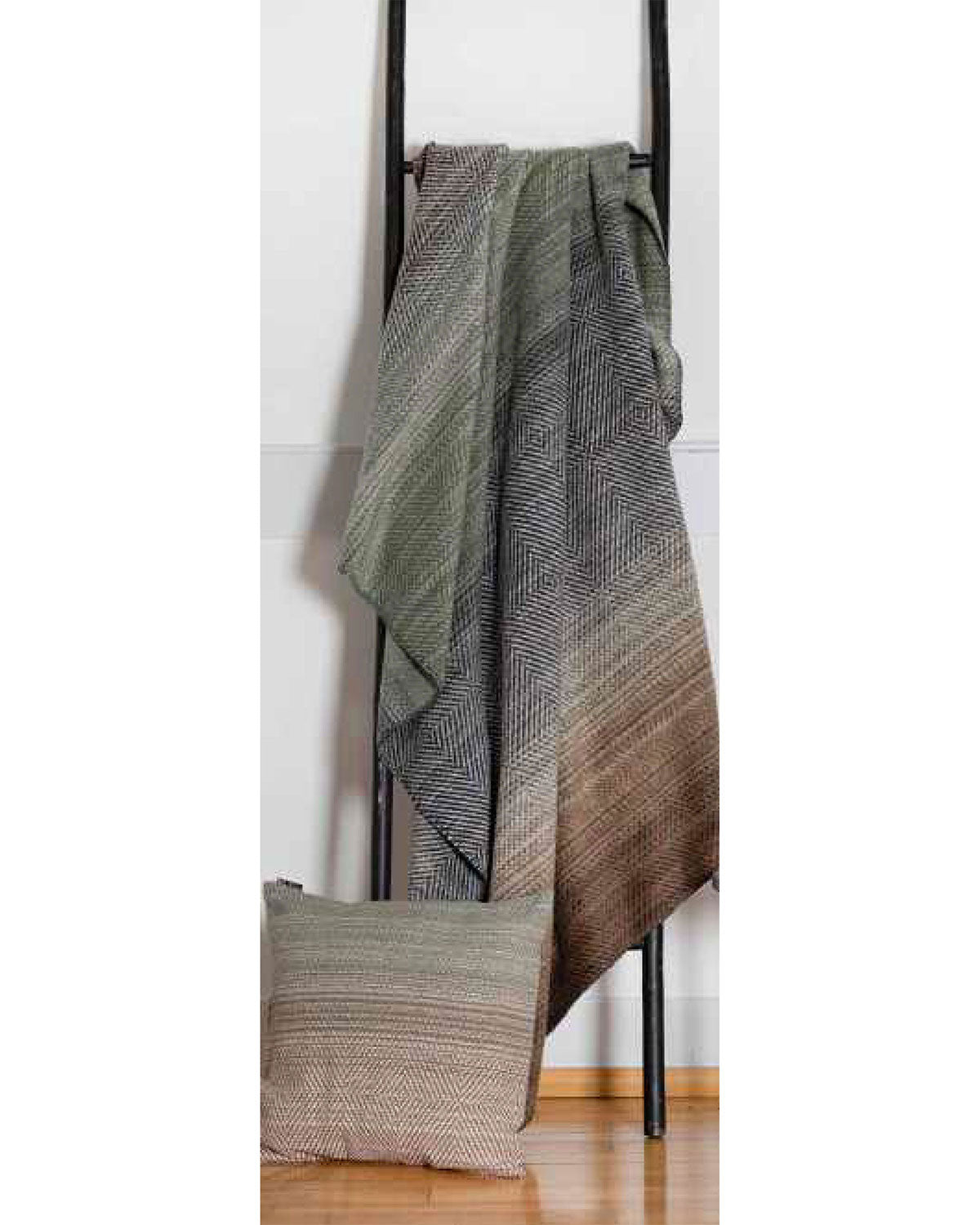 David Fussenegger Savona Cotton Throw - Gradient Herringbone