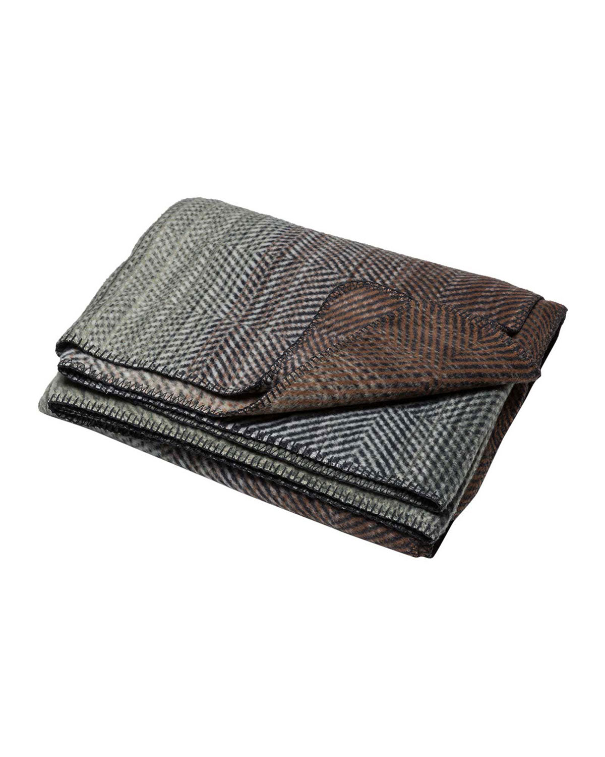 David Fussenegger Savona Cotton Throw - Gradient Herringbone