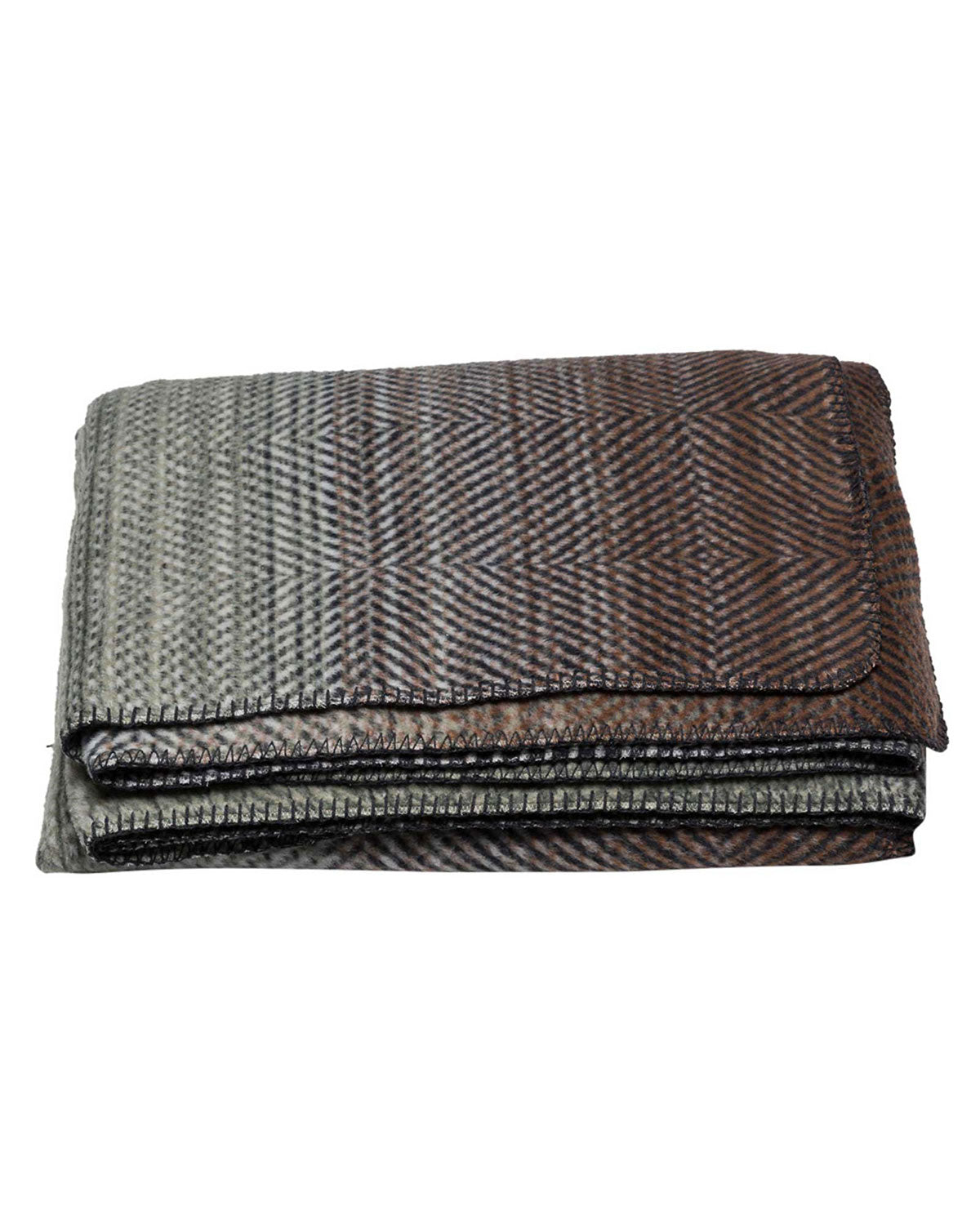 David Fussenegger Savona Cotton Throw - Gradient Herringbone