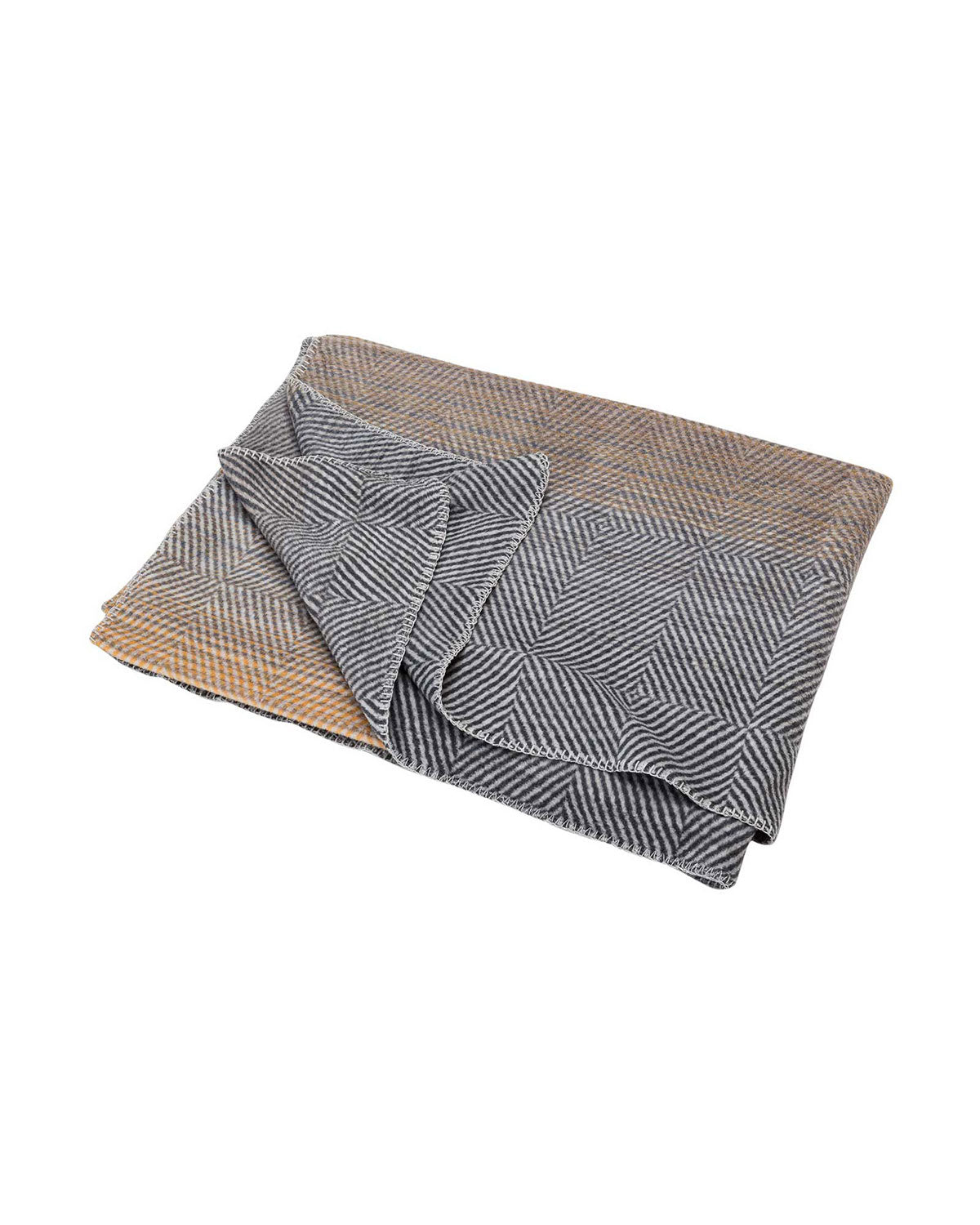 David Fussenegger Savona Cotton Throw - Gradient Herringbone