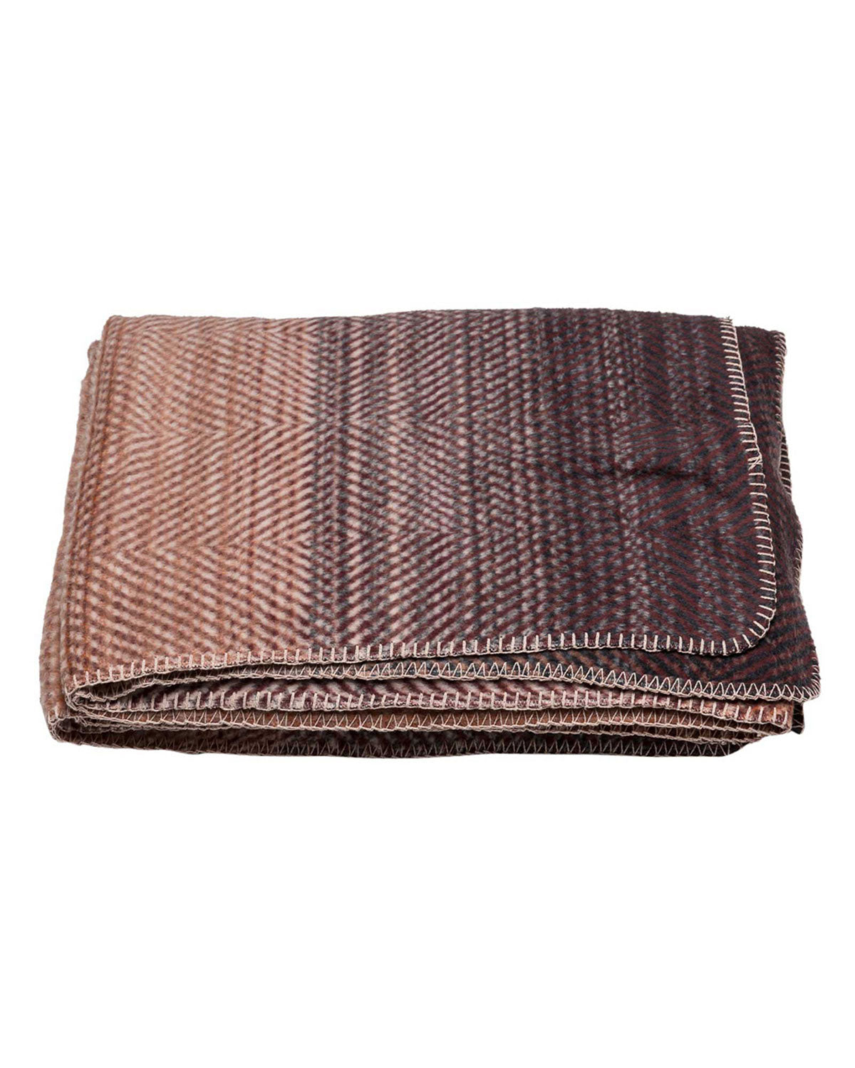 David Fussenegger Savona Cotton Throw - Gradient Herringbone