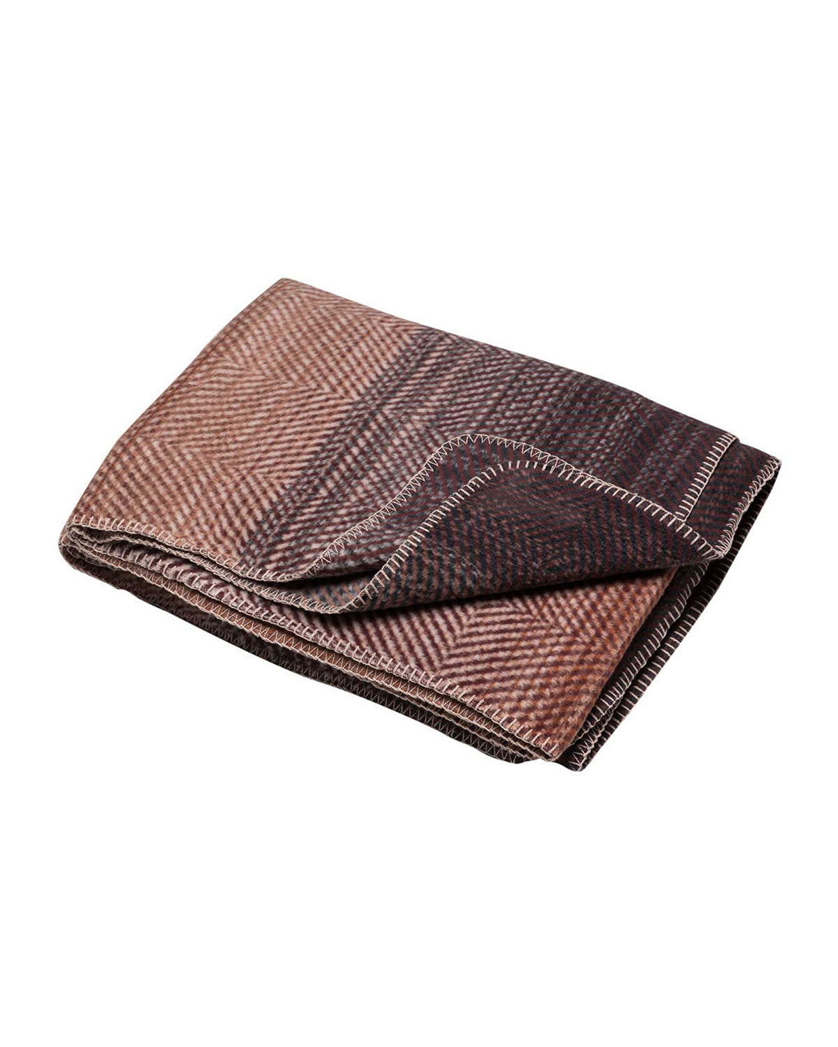 David Fussenegger Savona Cotton Throw - Gradient Herringbone