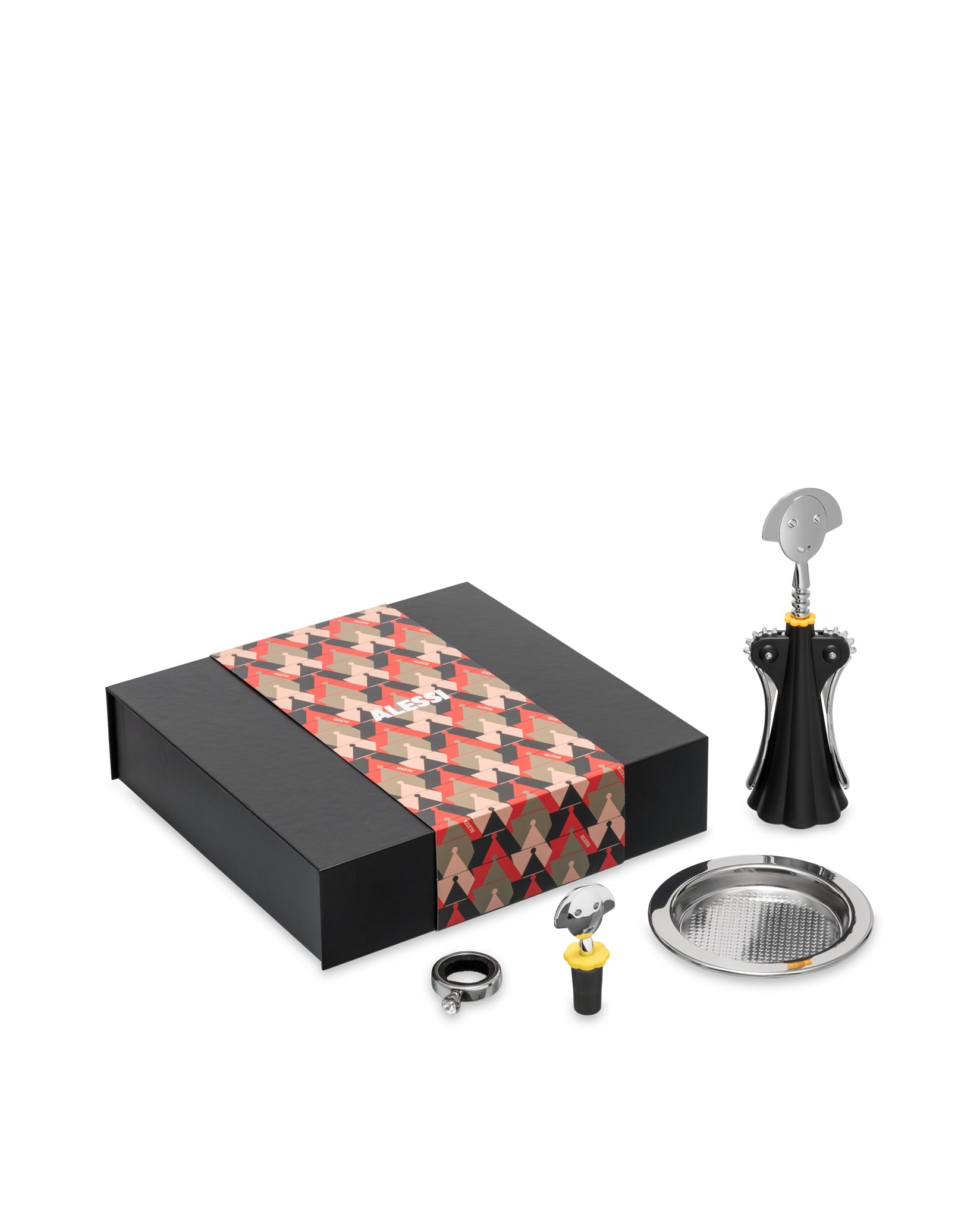 Alessi & Wine Set The Anna G. Corkscrew &  2 Stoppers