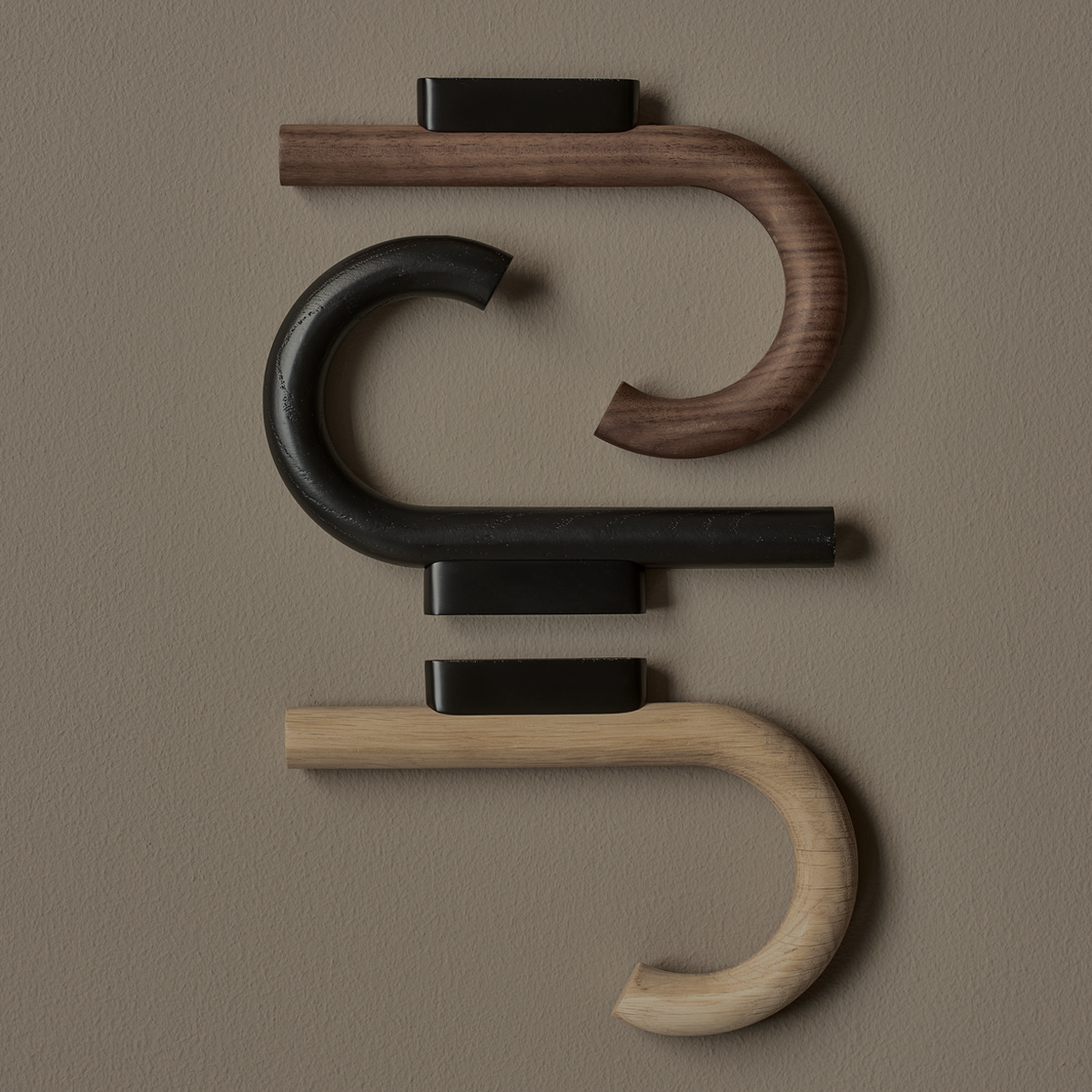 Gejst Hook Big, walnut-black