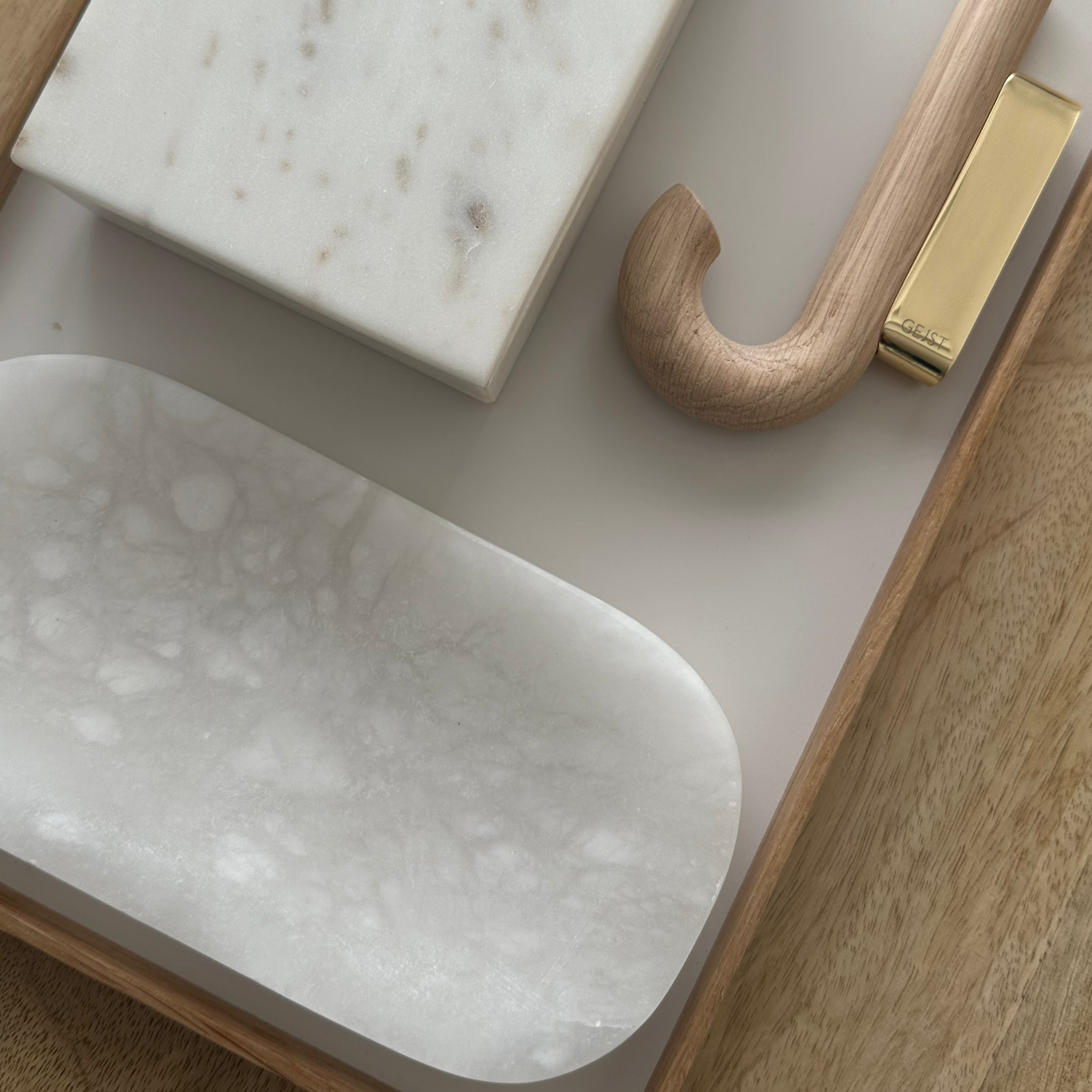 Gejst Hook  Mini, oak-brass