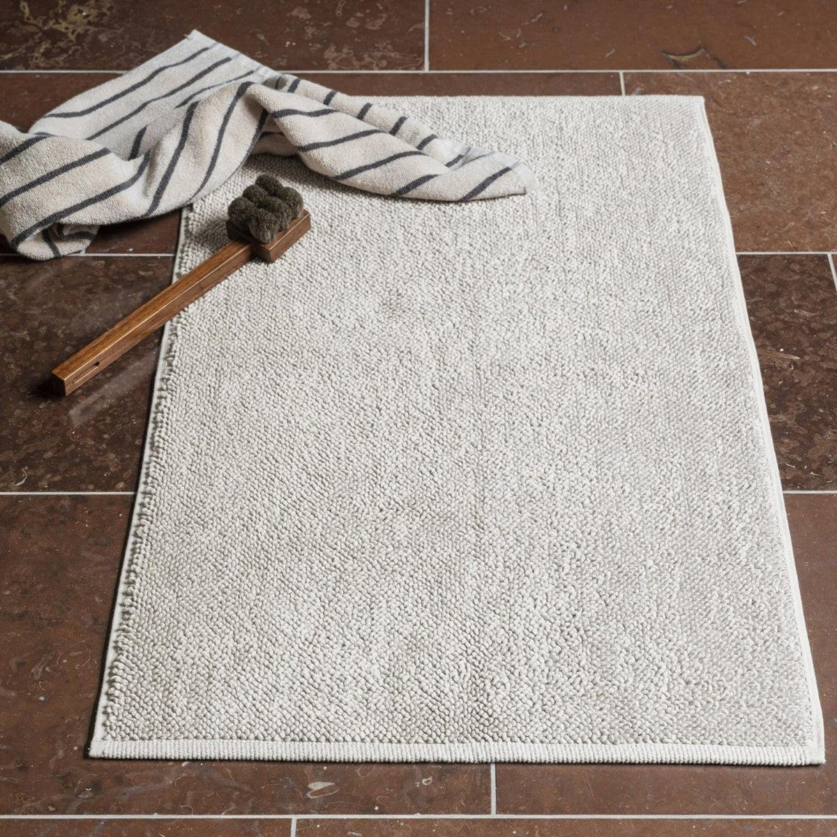 Blomus Kaavu Turkish Organic Cotton Bath Mat - Reversible - Oeko-tex Standard 100 Certified
