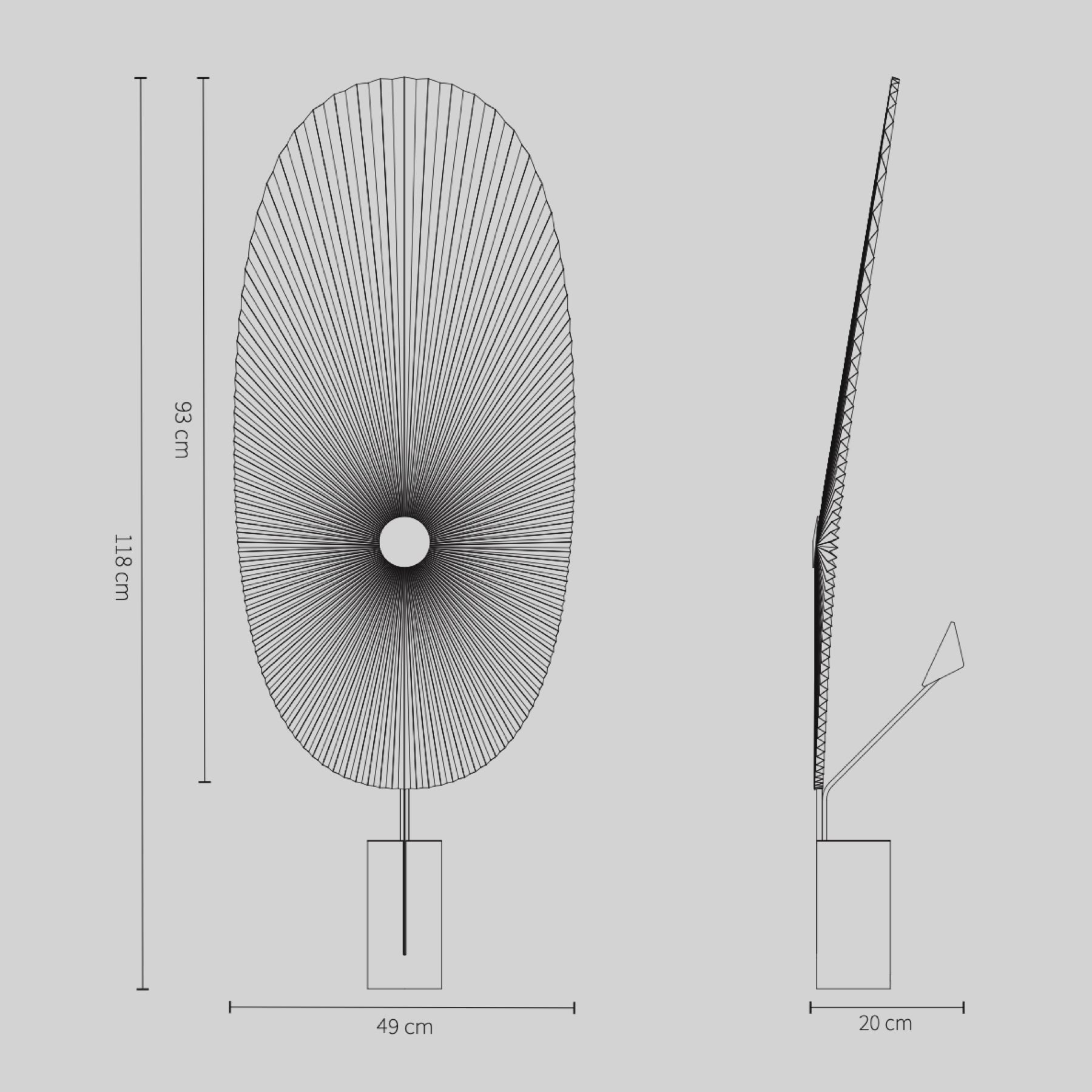 Gejst Liris Floor Lamp, Black