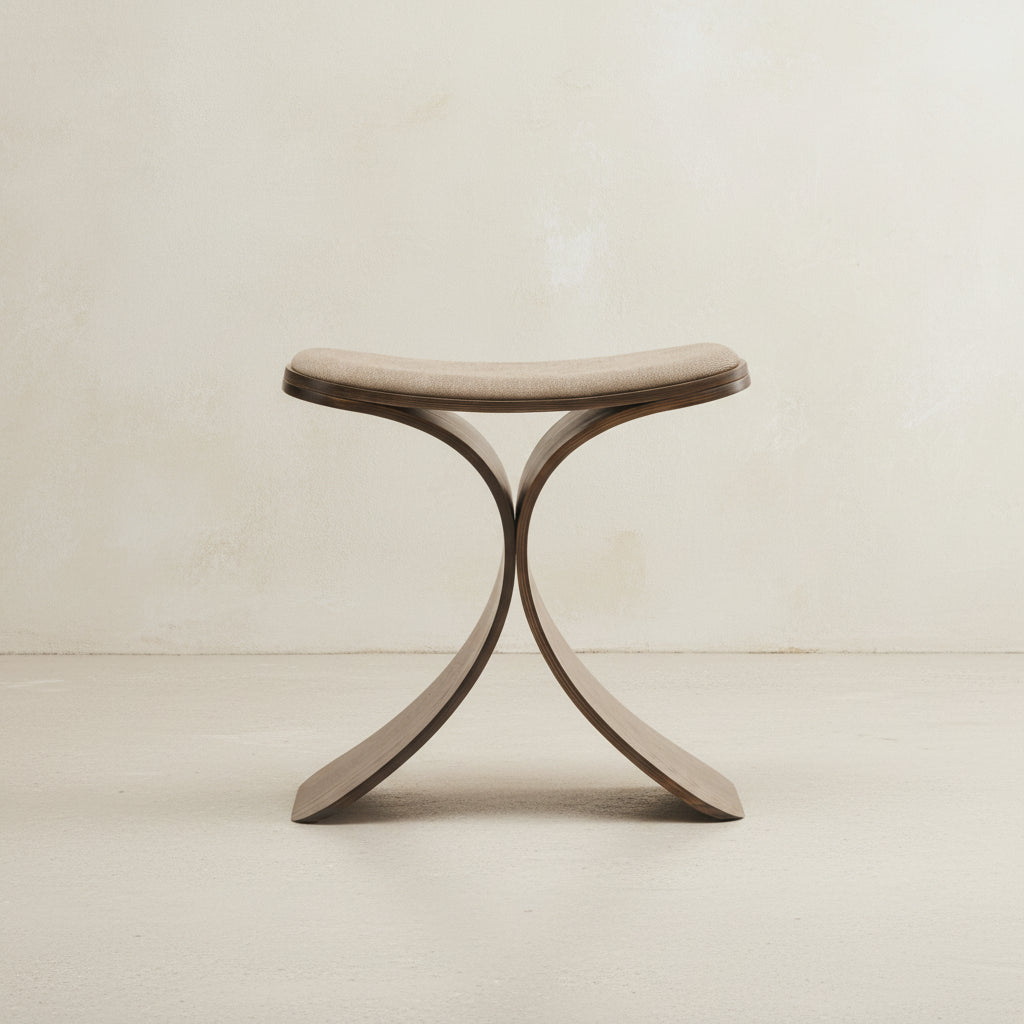 Gejst Luno Stool Dark Oak/ Dark Beige Seat