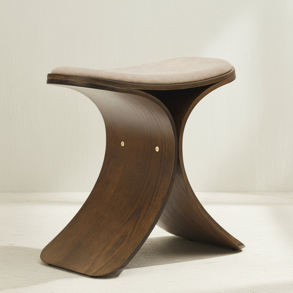 Gejst Luno Stool Dark Oak/ Dark Beige Seat
