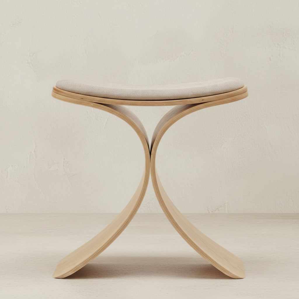 Gejst Luno Stool oak/ beige textile