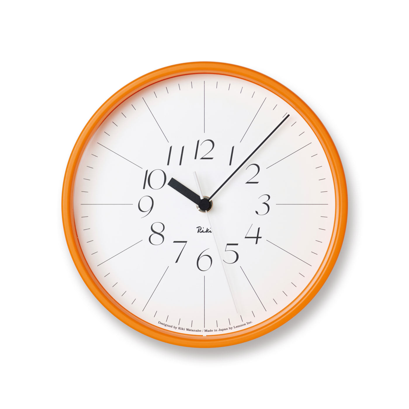 Lemnos Riki Steel Clock - Orange – 313 Design Market