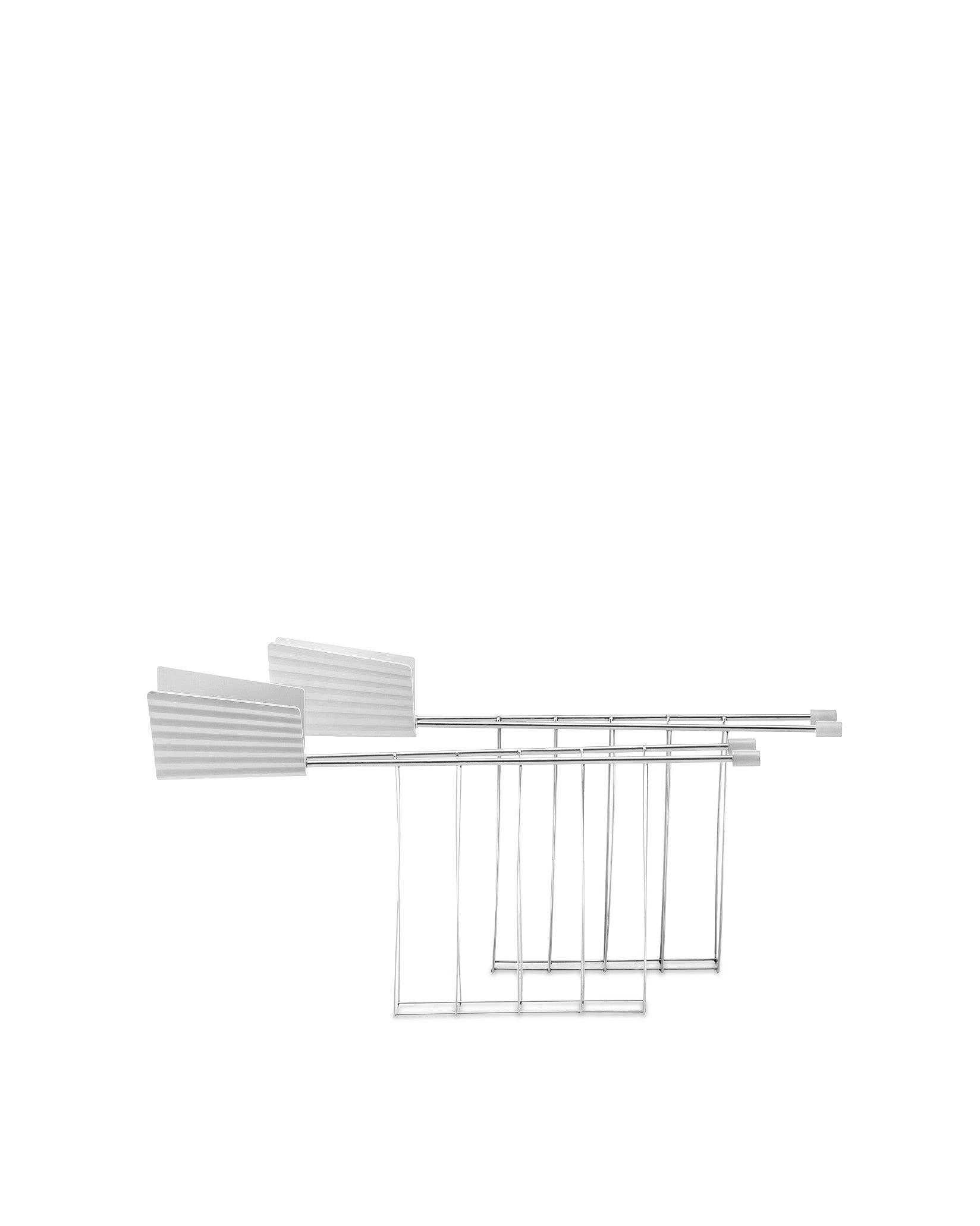 Alessi Plissé Set Of Two Toaster Racks