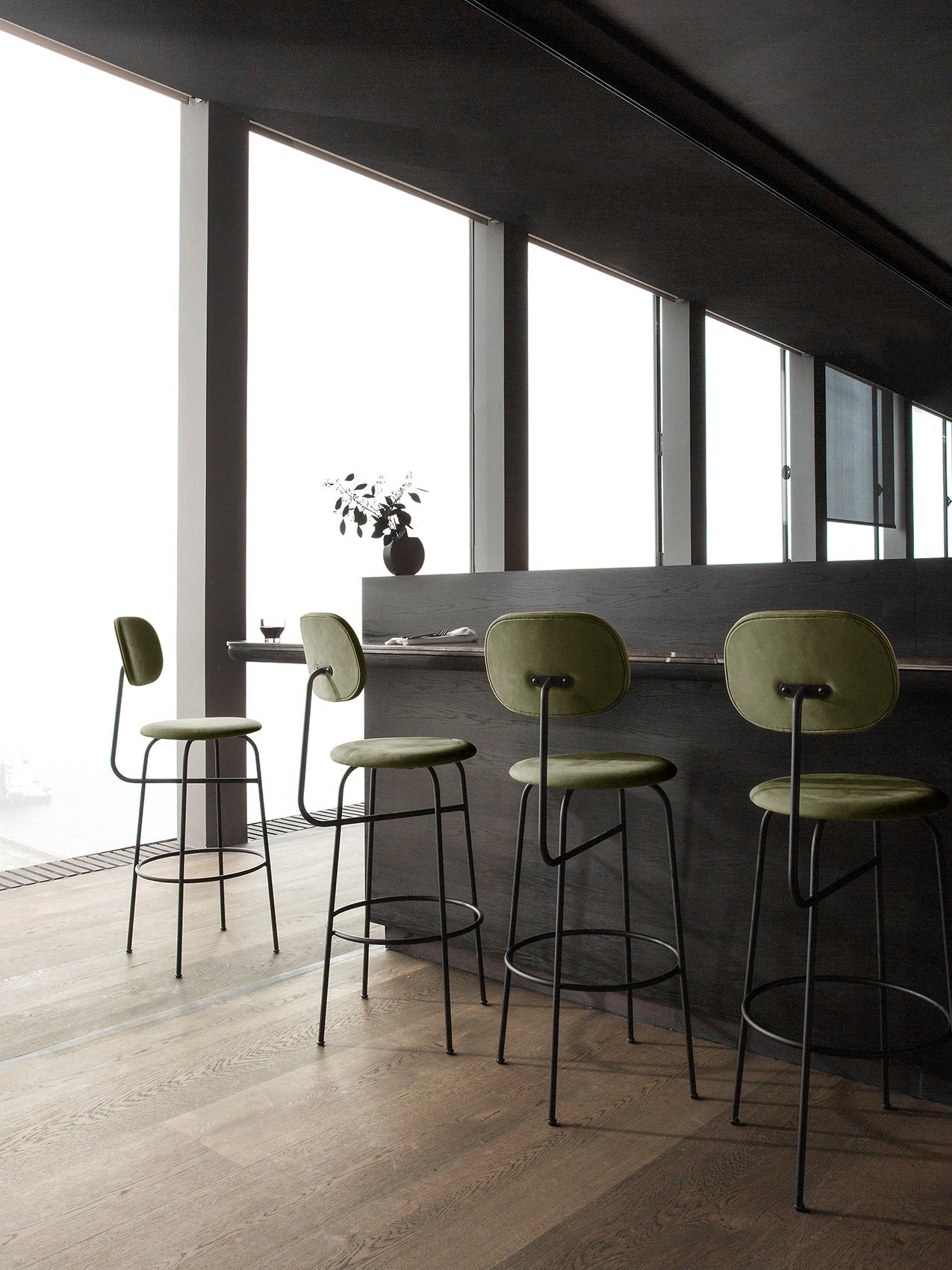 Audo Afteroom Plus Bar & Counter Chair, Fully Upholstered