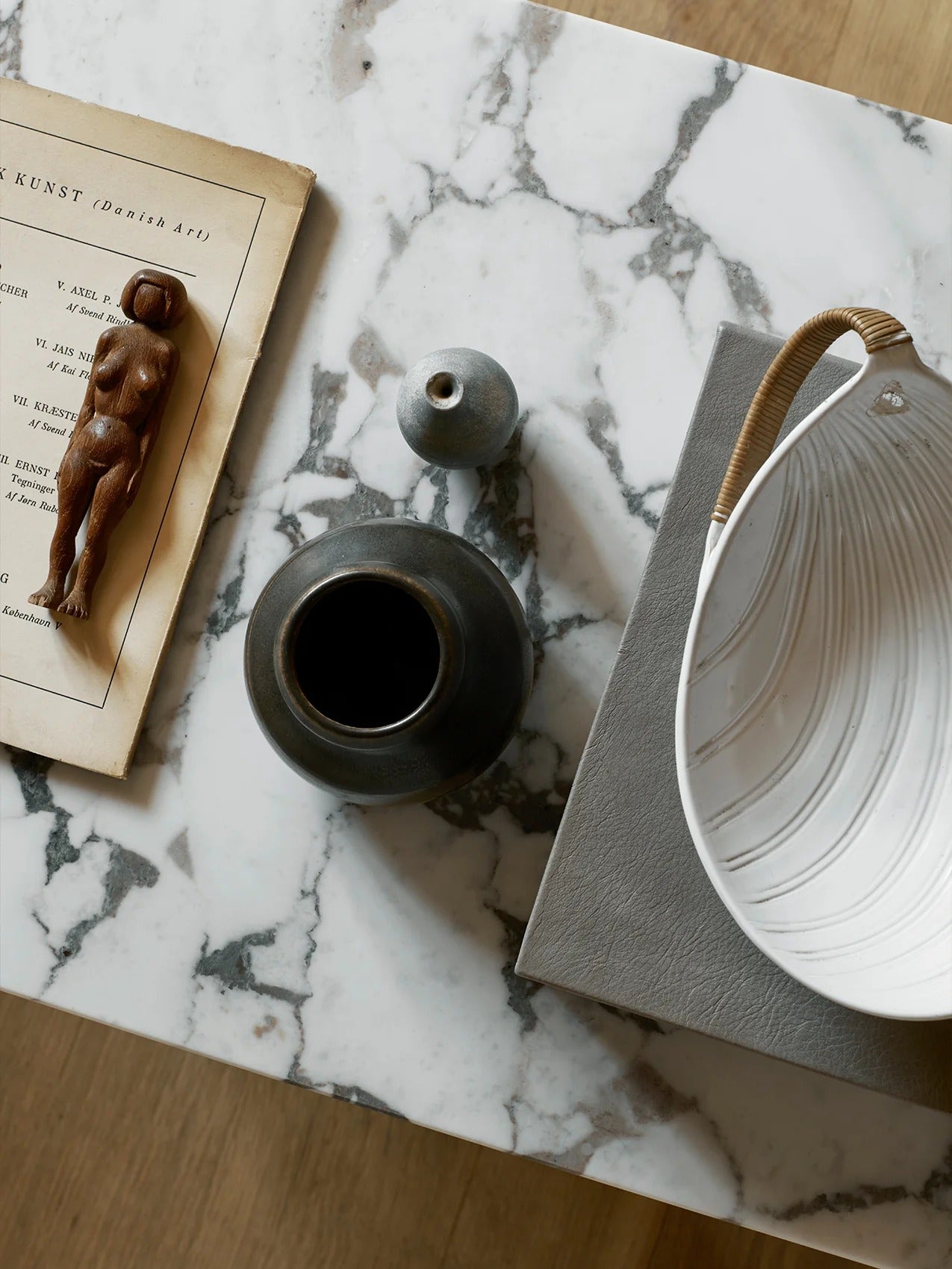 Audo Androgyne Lounge Table, Stone/Marble