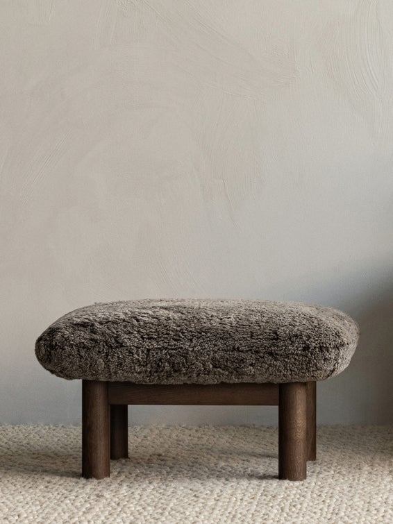 Audo Brasilia Ottoman, Sheepskin
