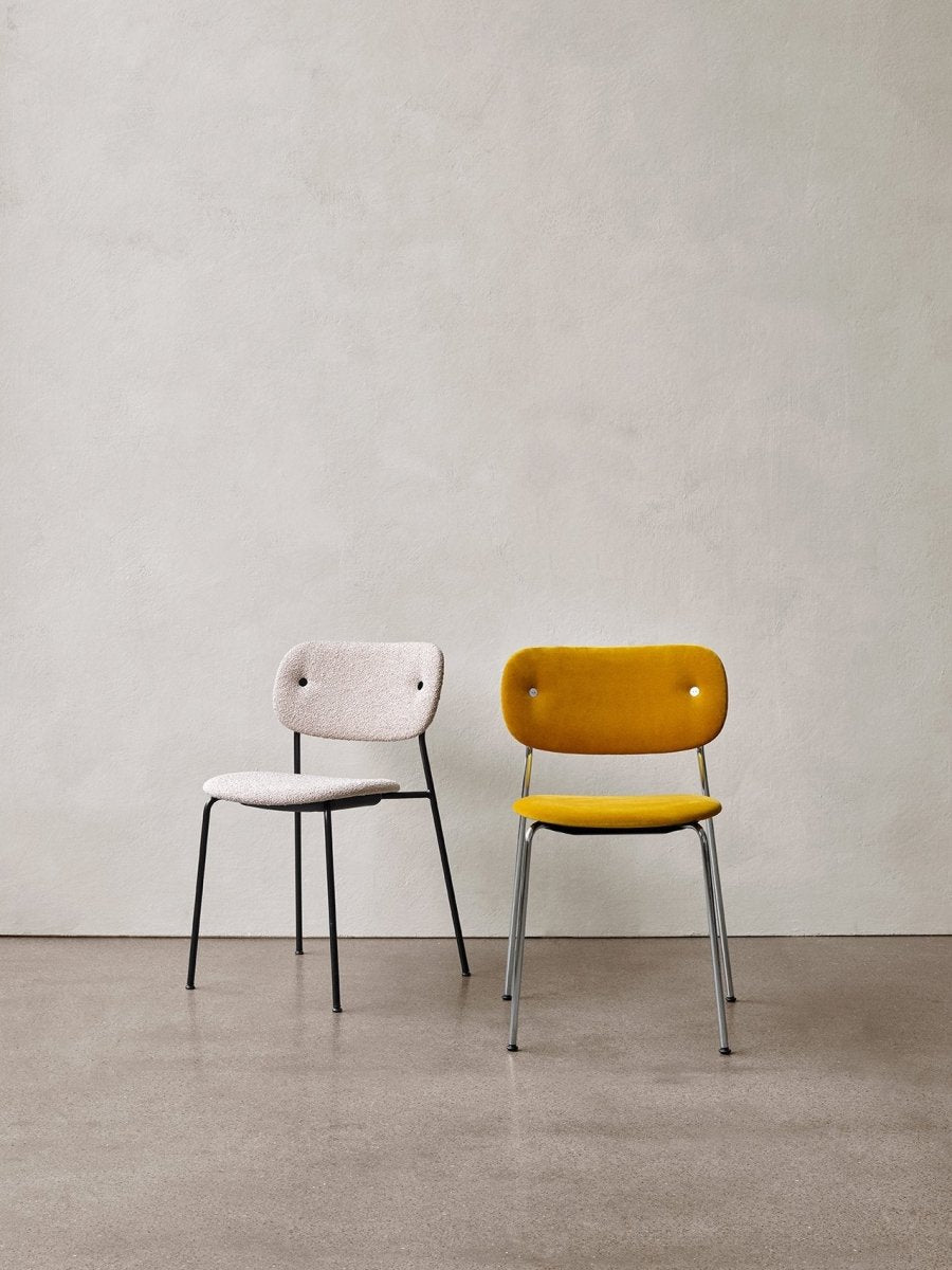 Audo Co Dining Chair, Without Arms, Fully Upholstered