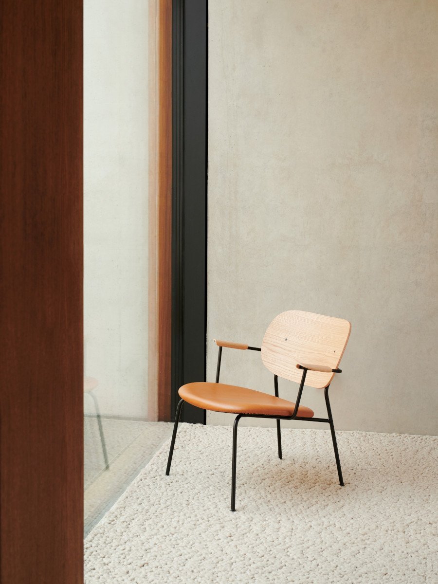 Audo Co Lounge Chair, Partially Upholstered