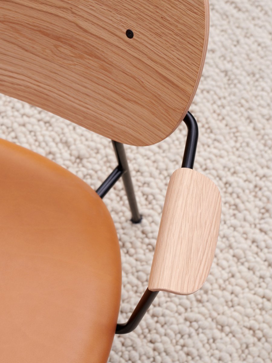 Audo Co Lounge Chair, Partially Upholstered