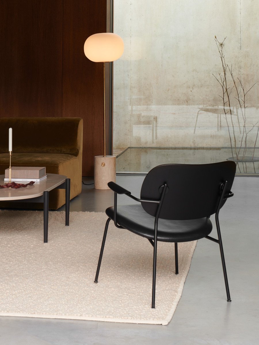 Audo Co Lounge Chair, Partially Upholstered