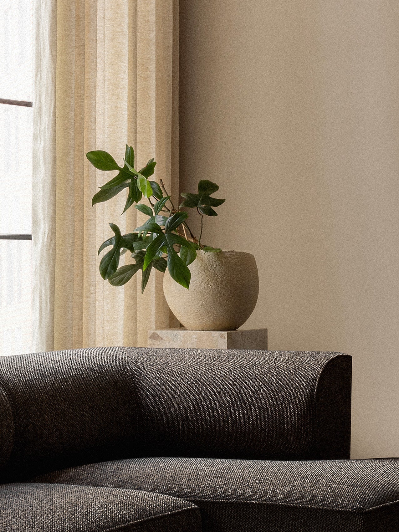 Audo Eave Sectional, 34" Depth, Chaise Modules