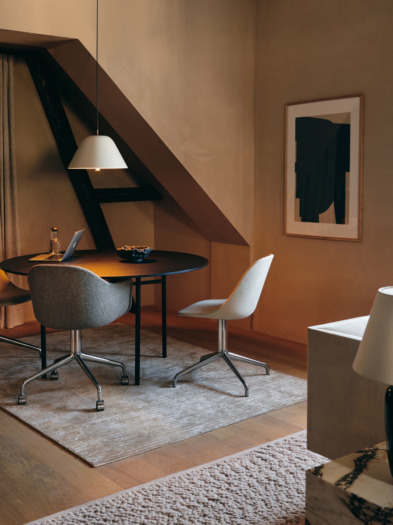Audo Harbour Side Chair, Dining Height, Upholstered