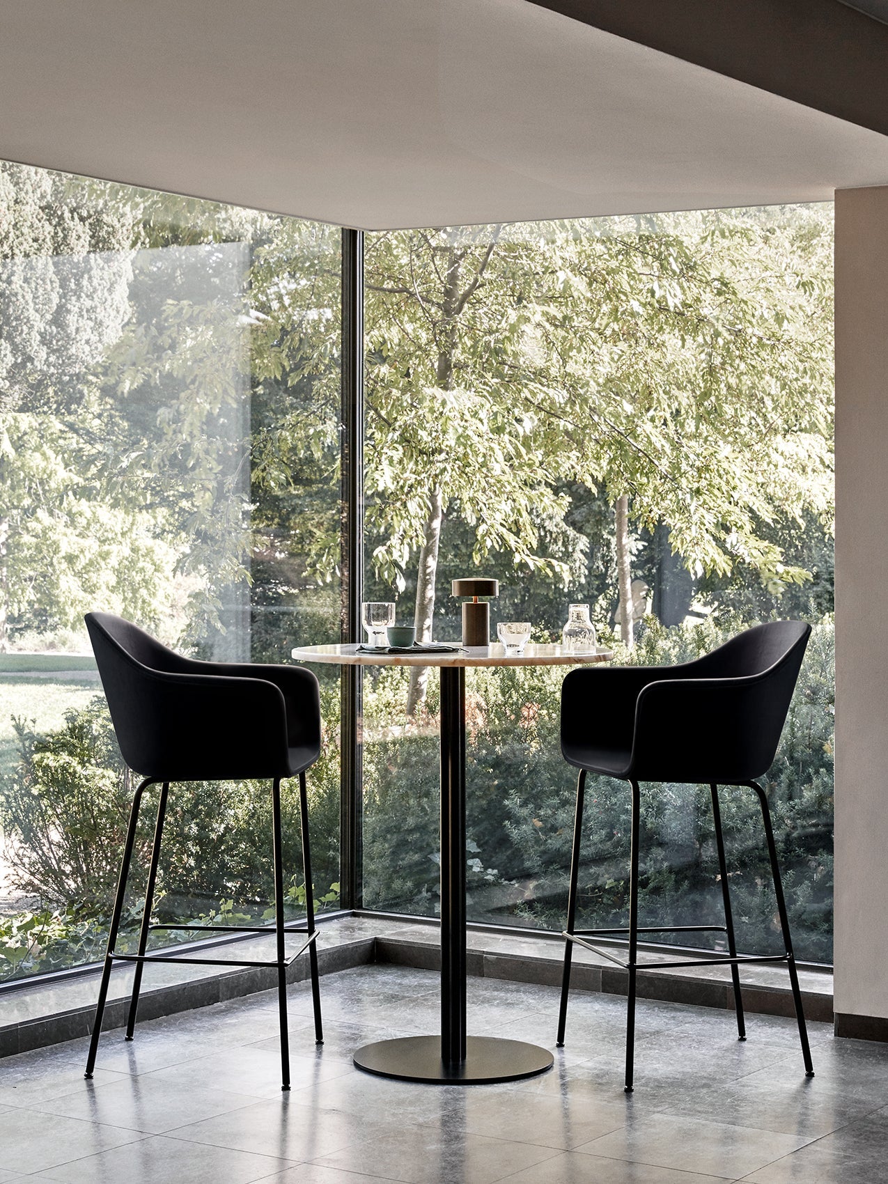 Audo Harbour Arm Chair, Counter & Bar Height, Upholstered
