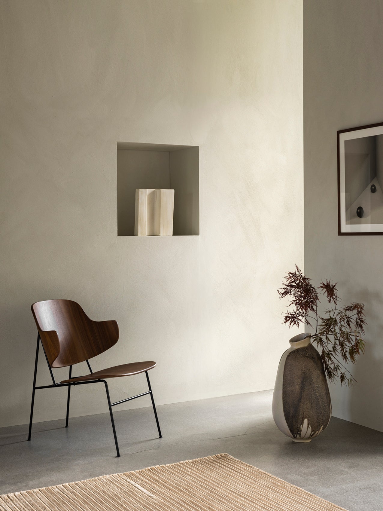 Audo The Penguin Lounge Chair, Fully Upholstered