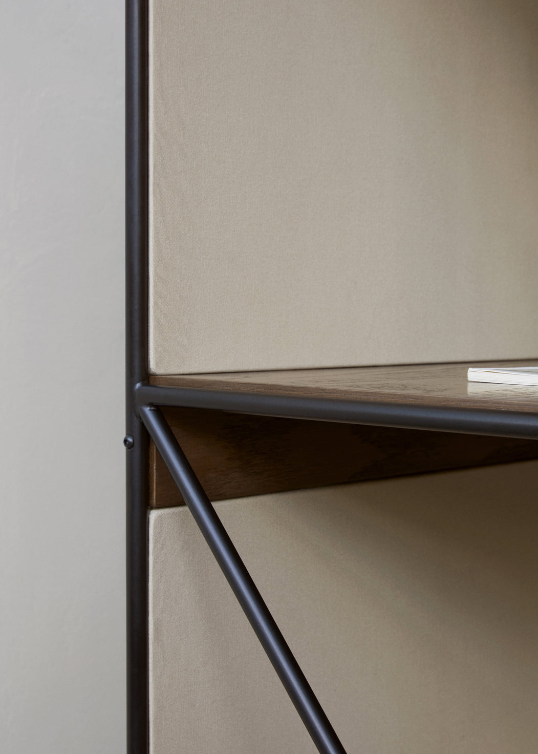 Audo Zet Storage System, 60in, Back Panel and Magazine Shelf