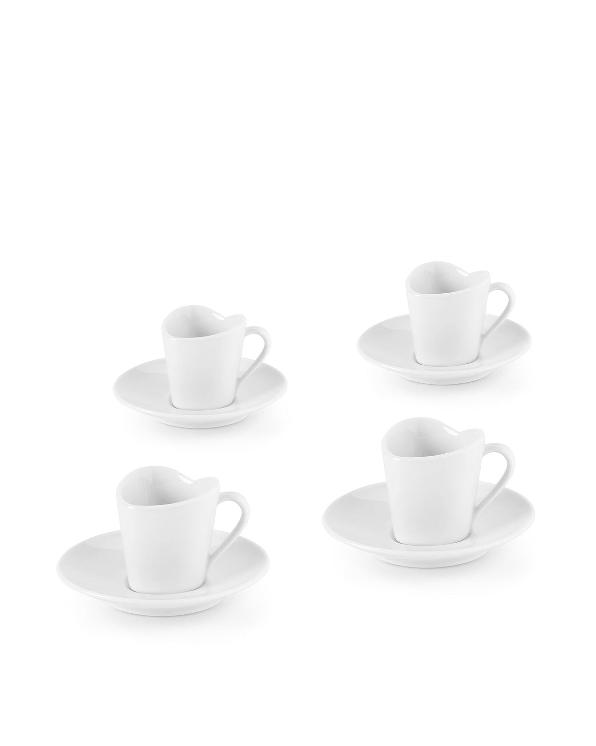 Alessi To Mocha Cups with Saucers Set of 4