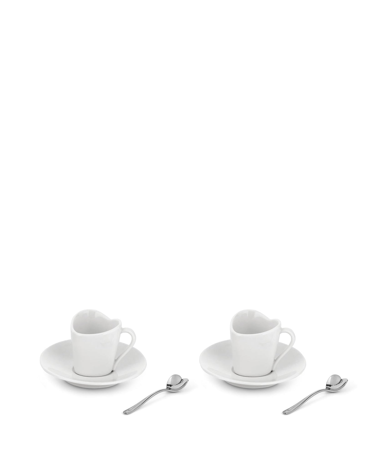 Alessi To Mocha Cups with Saucers and Coffee Spoons Set of 2