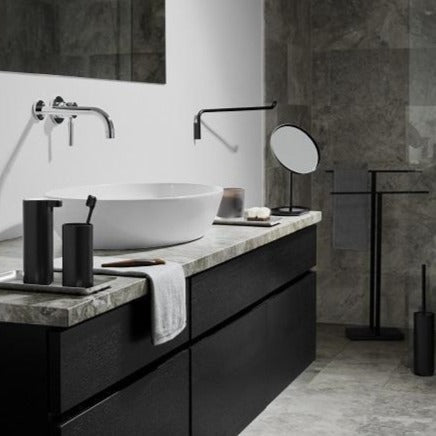 Blomus Modo Wall Mounted Swiveling Towel Rail - Ti-Coated Stainless Steel - Industrial Modern Décor