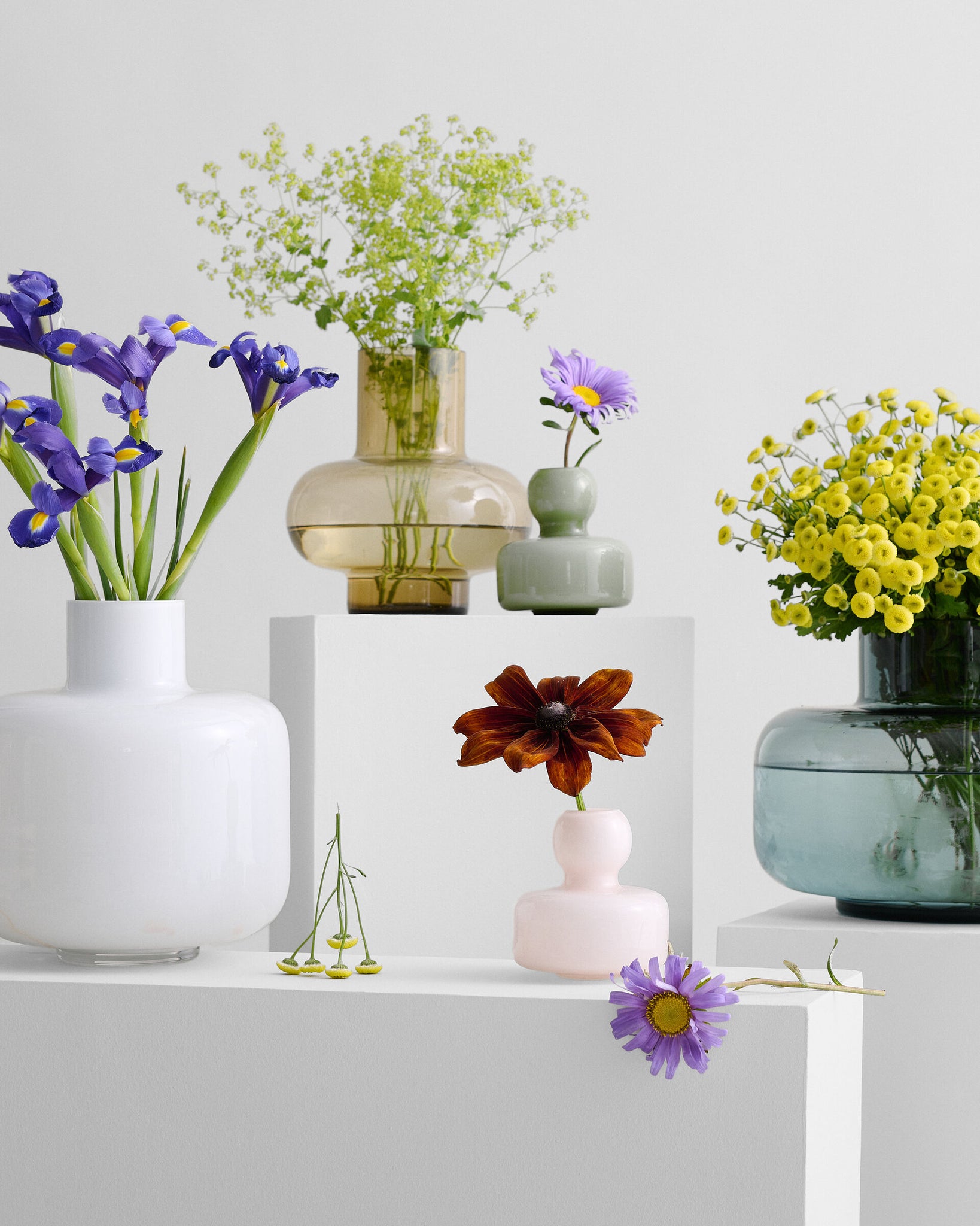 Marimekko Flower Vase - Olive Opal