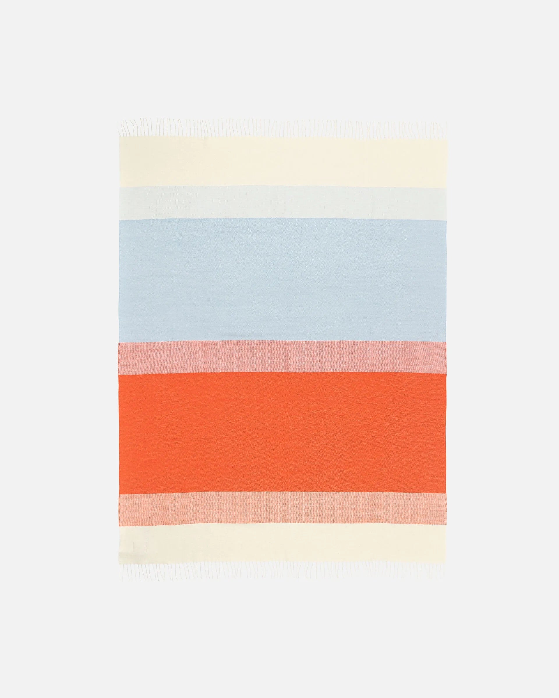 Marimekko Hennika Blanket - Orange, White, Lt Blue