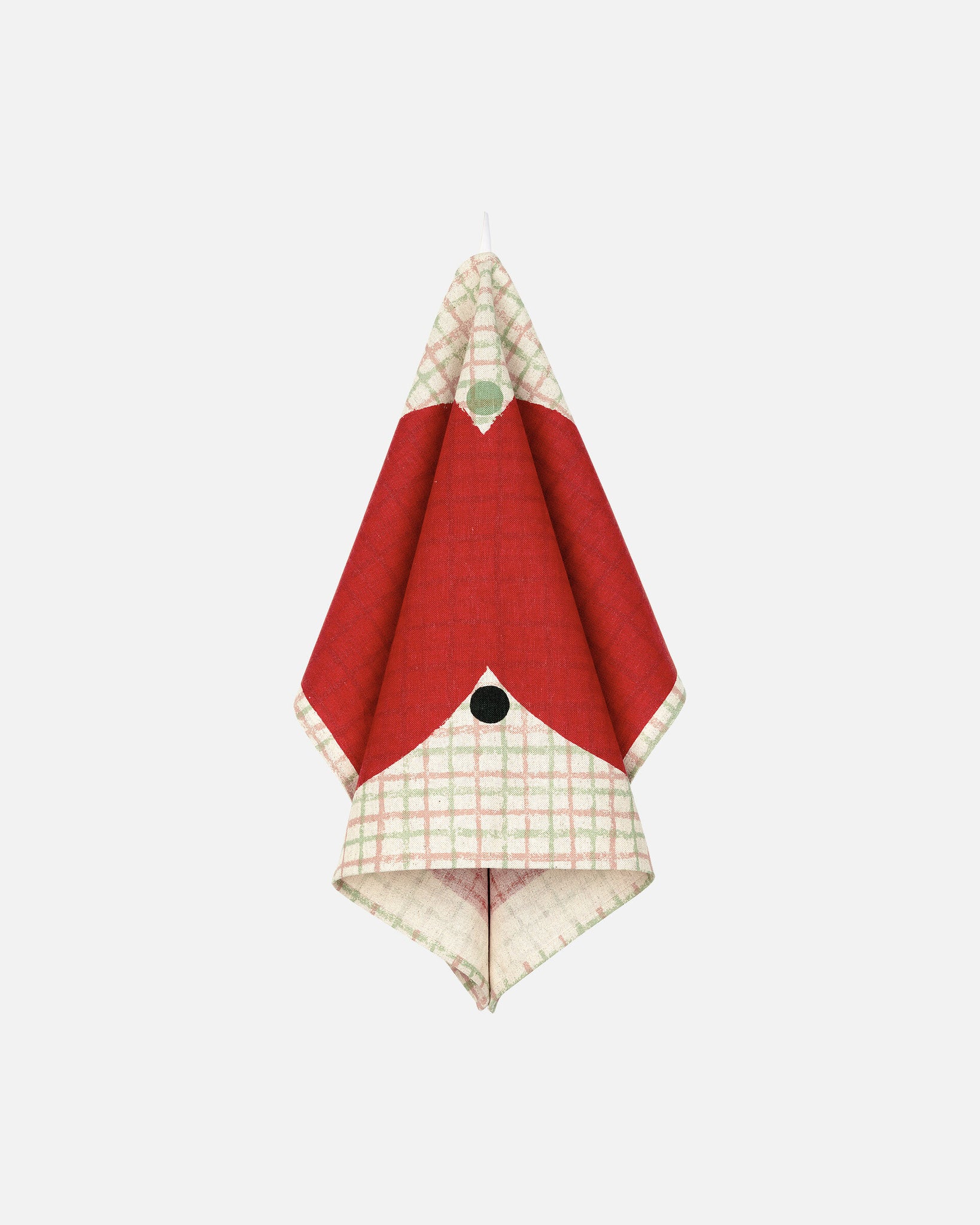 Marimekko Kalendi & Losange Kitchen Towel Set of 2 - Cotton, Red, Green