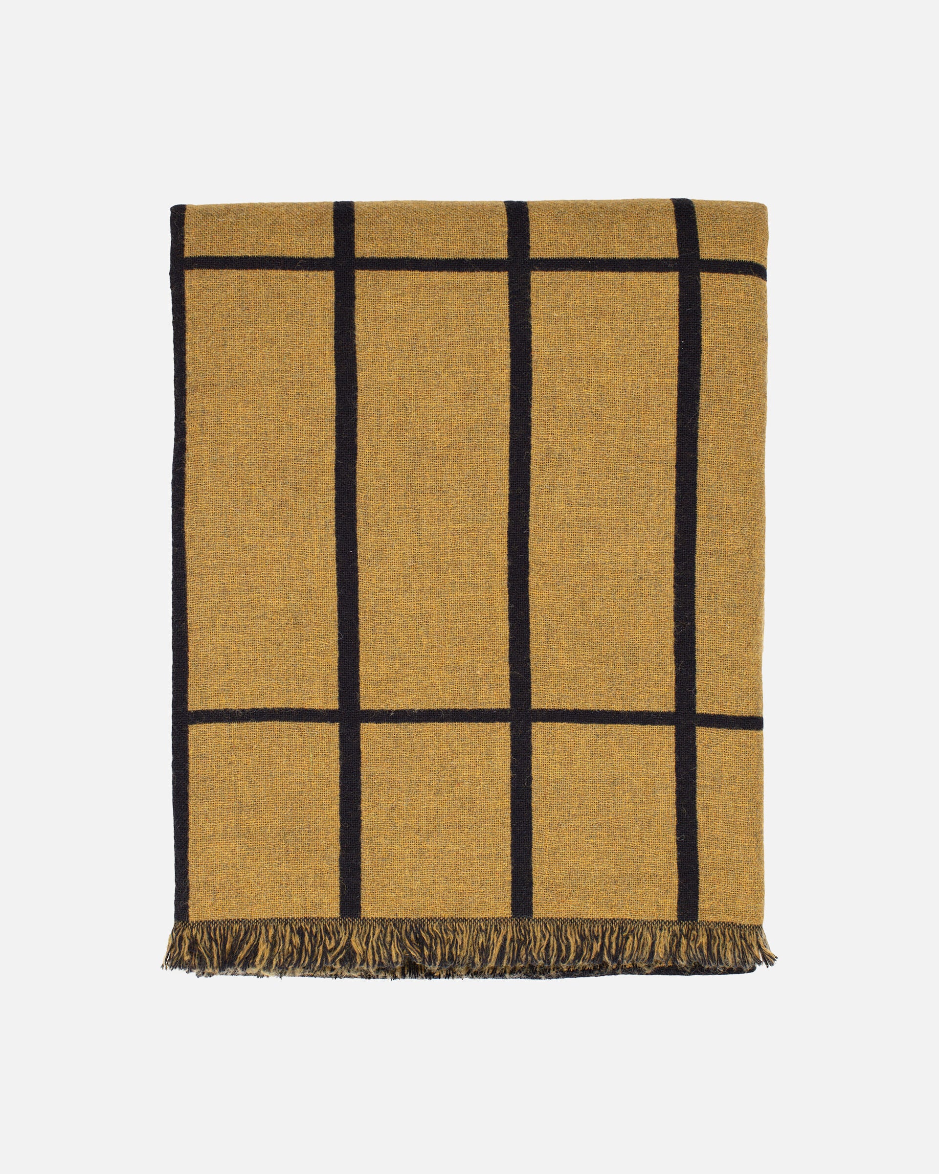 Marimekko Tiiliskivi Blanket - Caviar, Gold