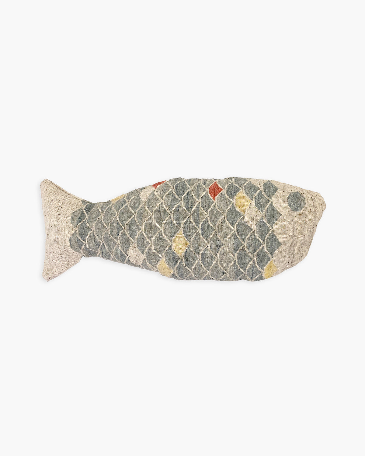 Mark Krebs Fish Pillow - Blue Fish